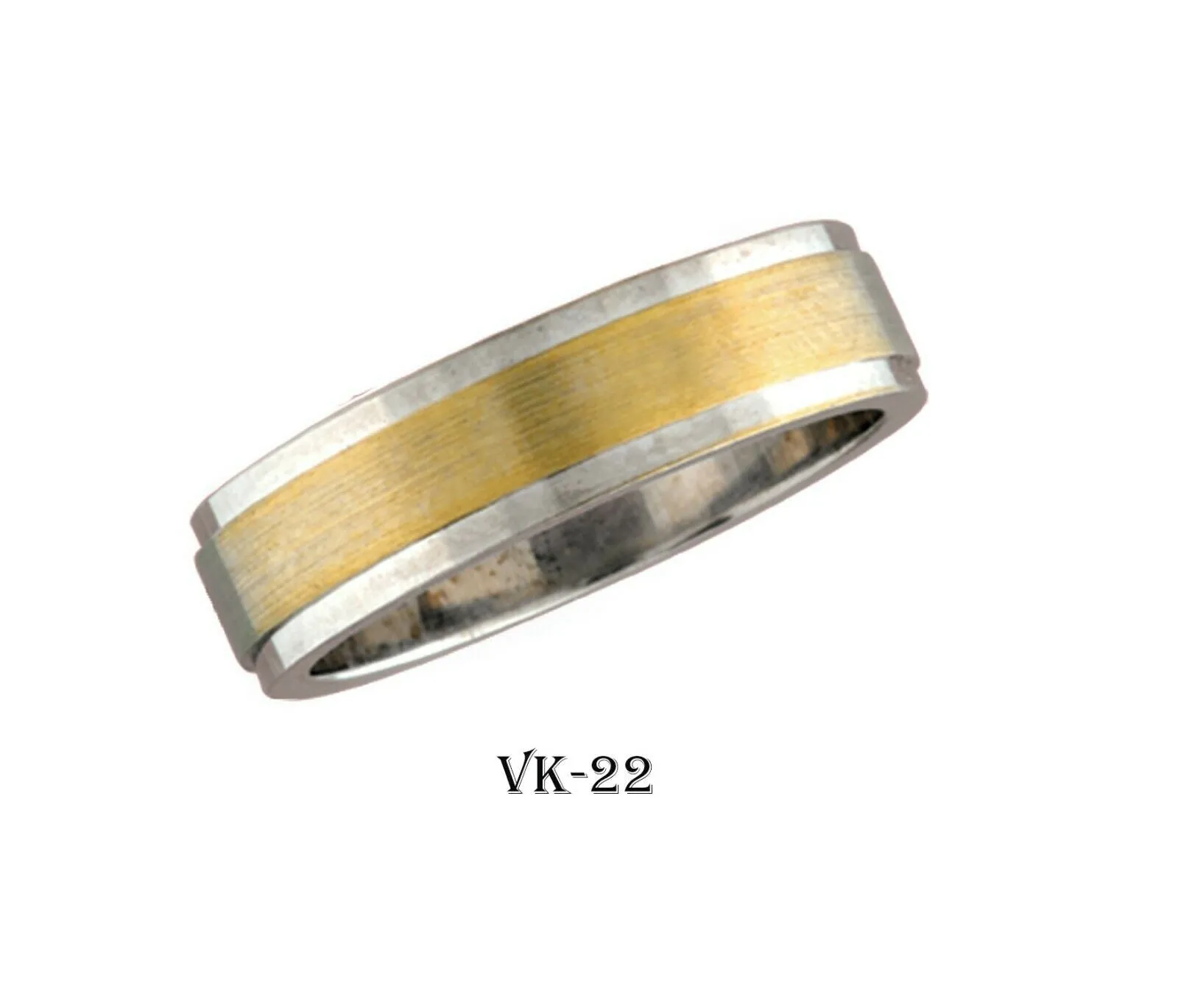 14k Solid Gold Elegant Ladies Modern Shiny Finish Flat Band 6MM Ring Vk22v