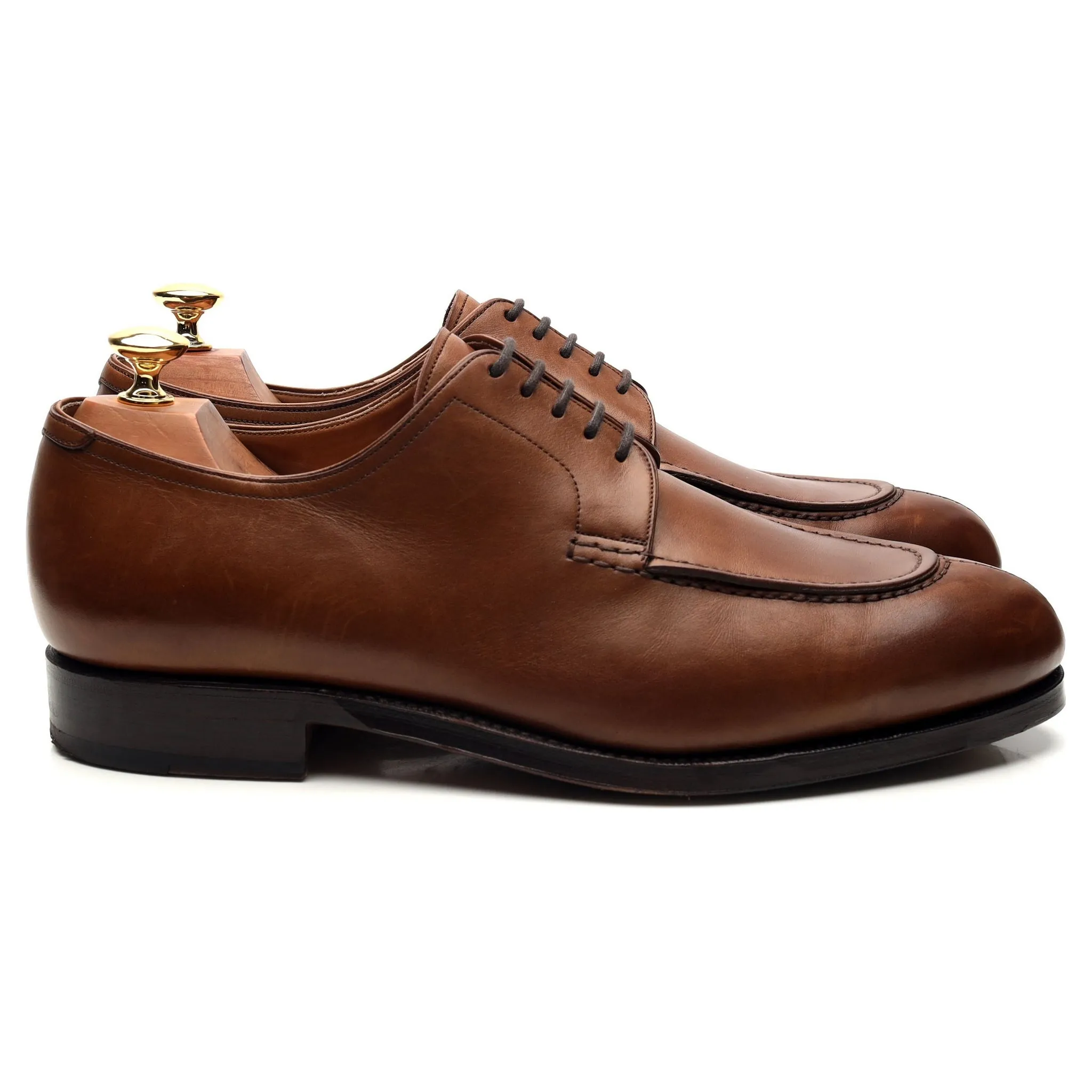 '757' Brown Leather Split Toe Derby UK 9 EE