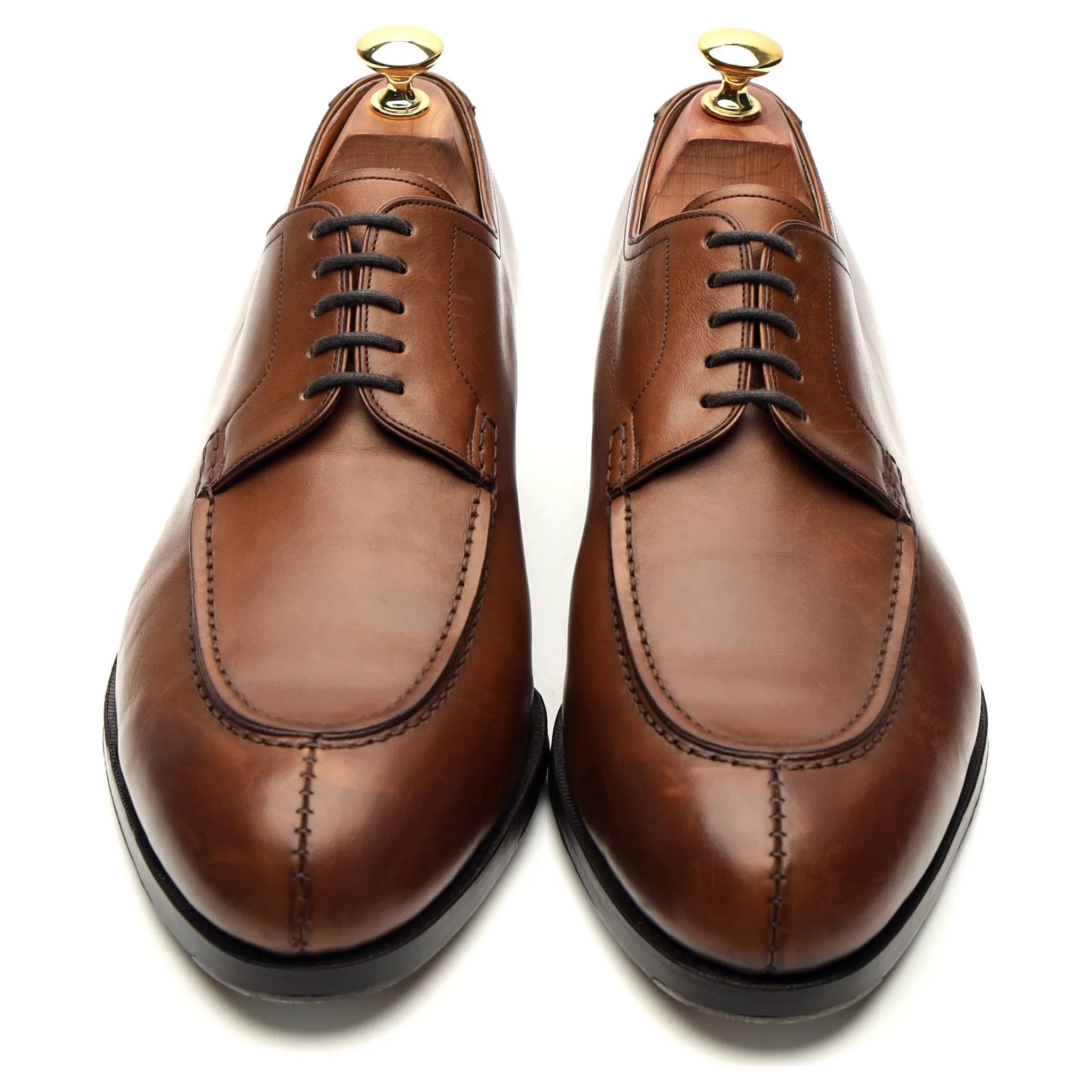 '757' Brown Leather Split Toe Derby UK 9 EE