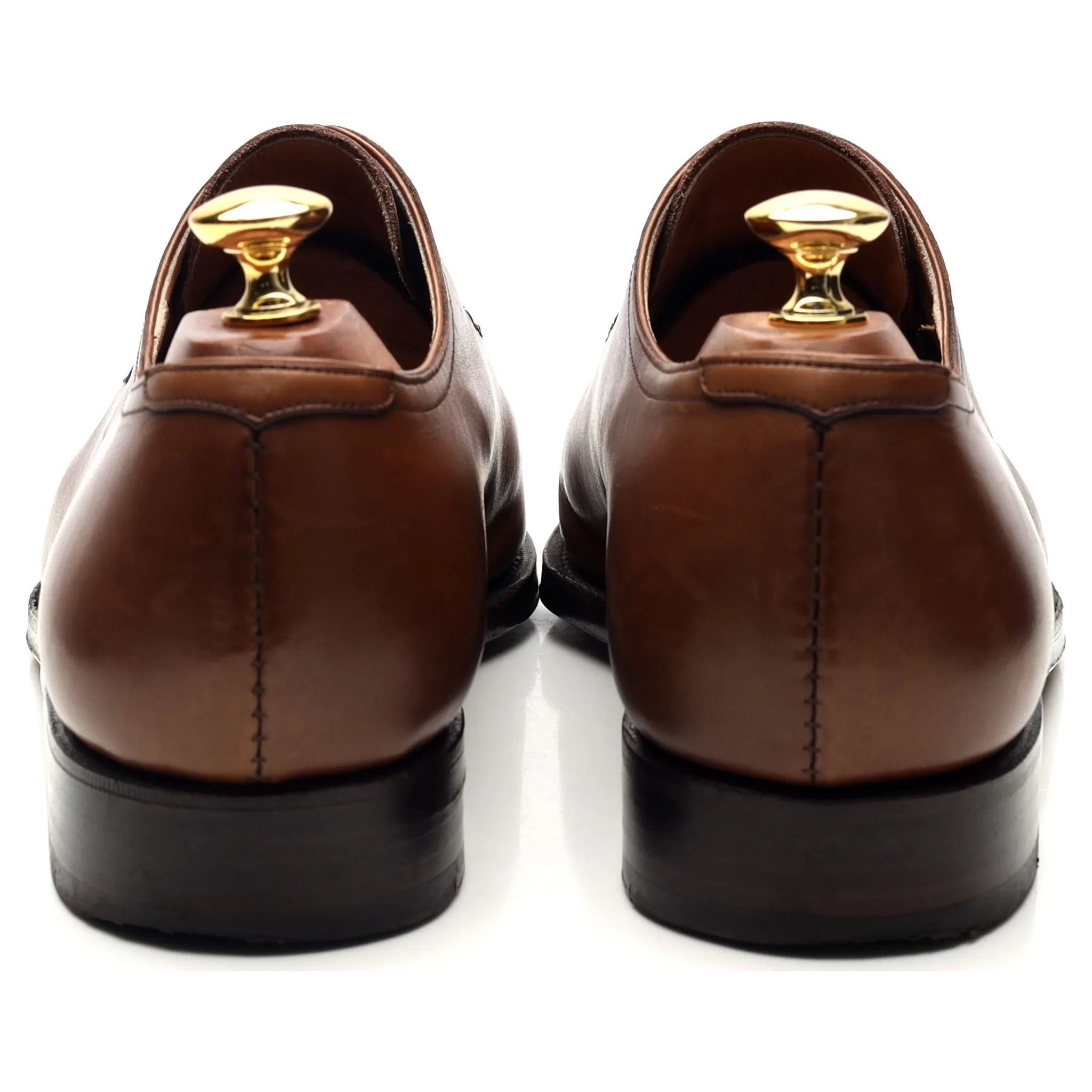 '757' Brown Leather Split Toe Derby UK 9 EE