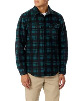 8/23/2021 Olympus Plaid Microfleece Shirts for Men | Alder Green