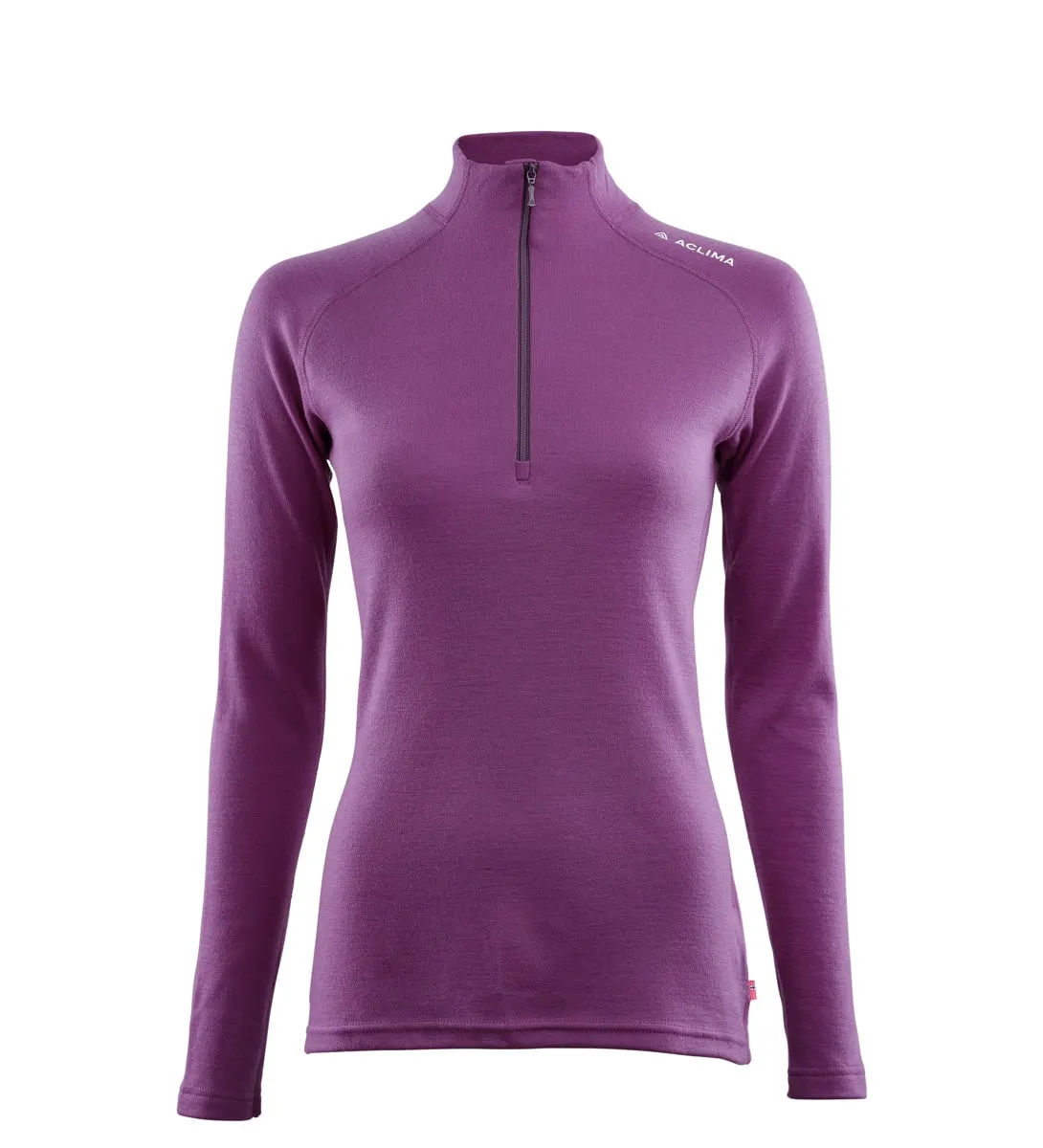 Aclima WarmWool Mockneck Woman Sunset Purple | Buy Aclima WarmWool Mockneck Woman Sunset Purple here | Outnorth