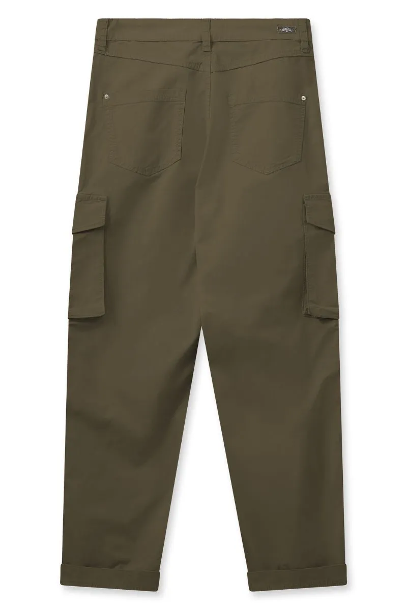 Adeline Rosita Cargo Pant | Burnt Olive | Bukser fra Mos Mosh