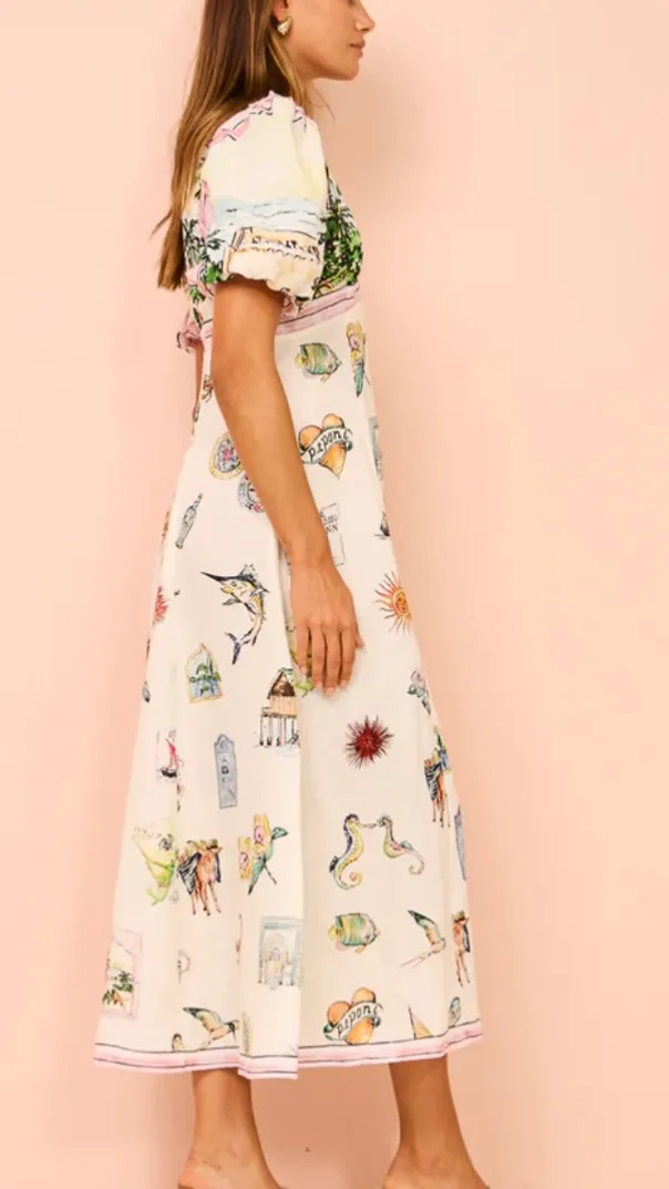 ----Alemais   ----Sunset Midi Dress ---