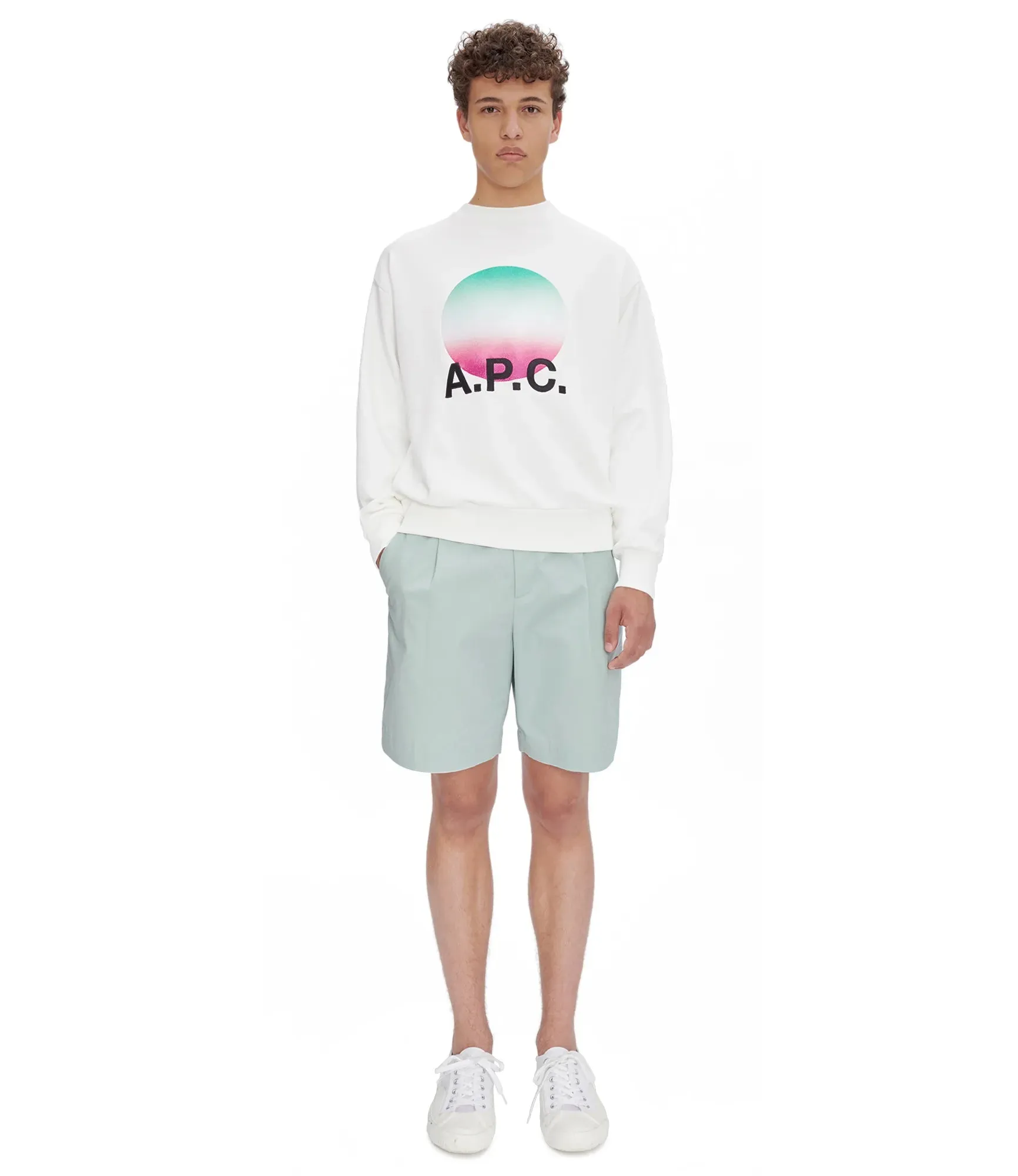 A.P.C.   Sweat Sunset Blanc (men)