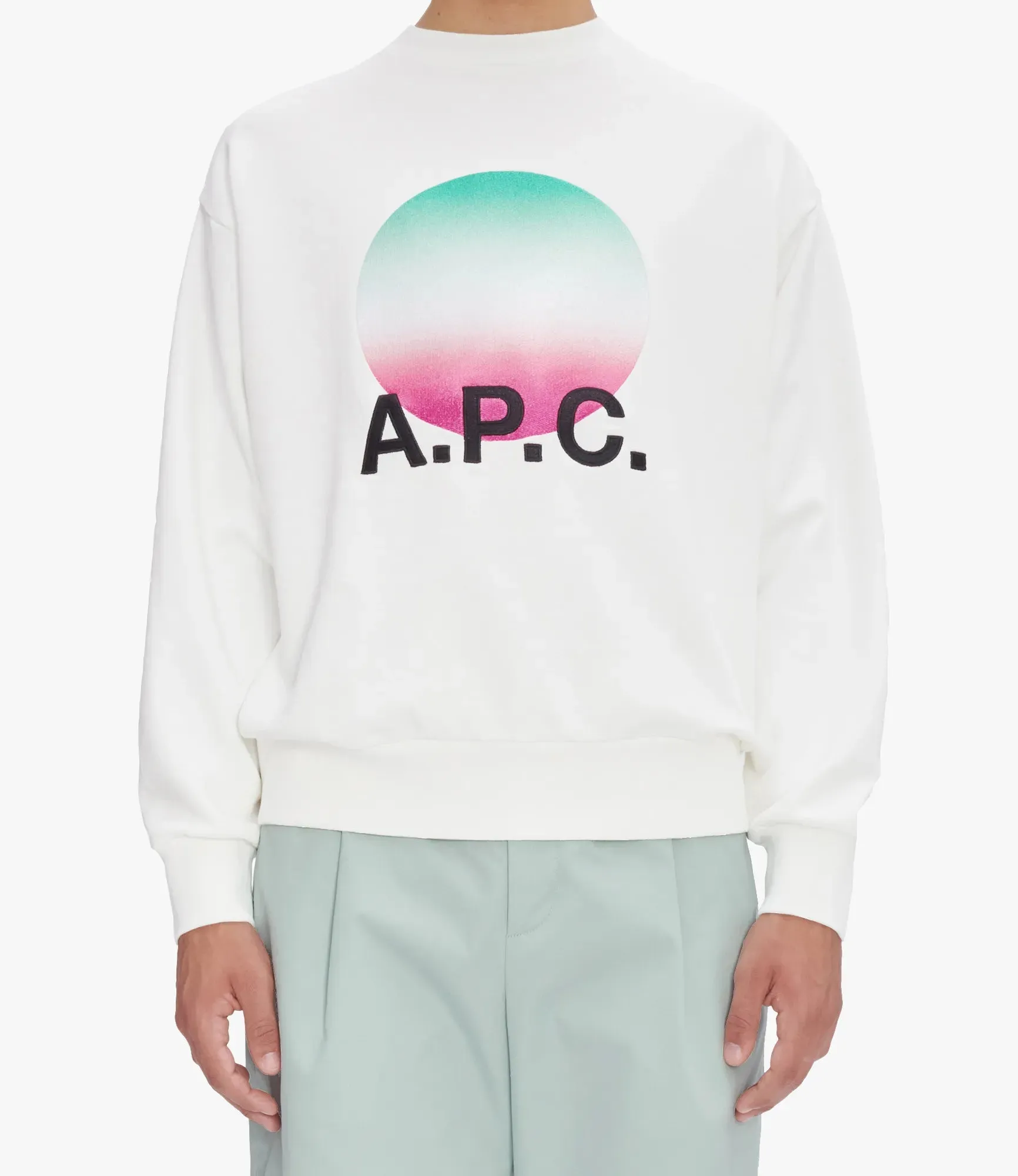 A.P.C.   Sweat Sunset Blanc (men)