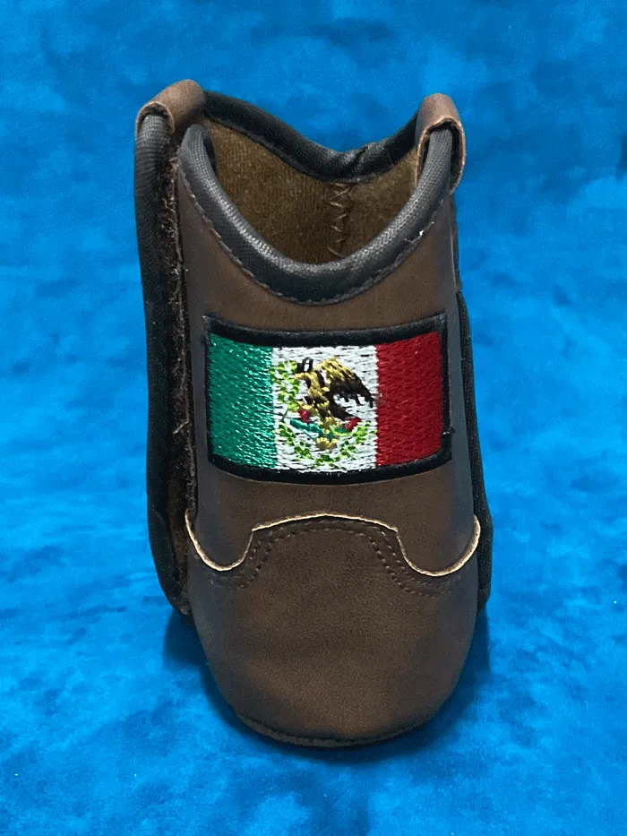 Ariat A442002702 Infants LIL STOMPERS Mexico Flag Boot Brown