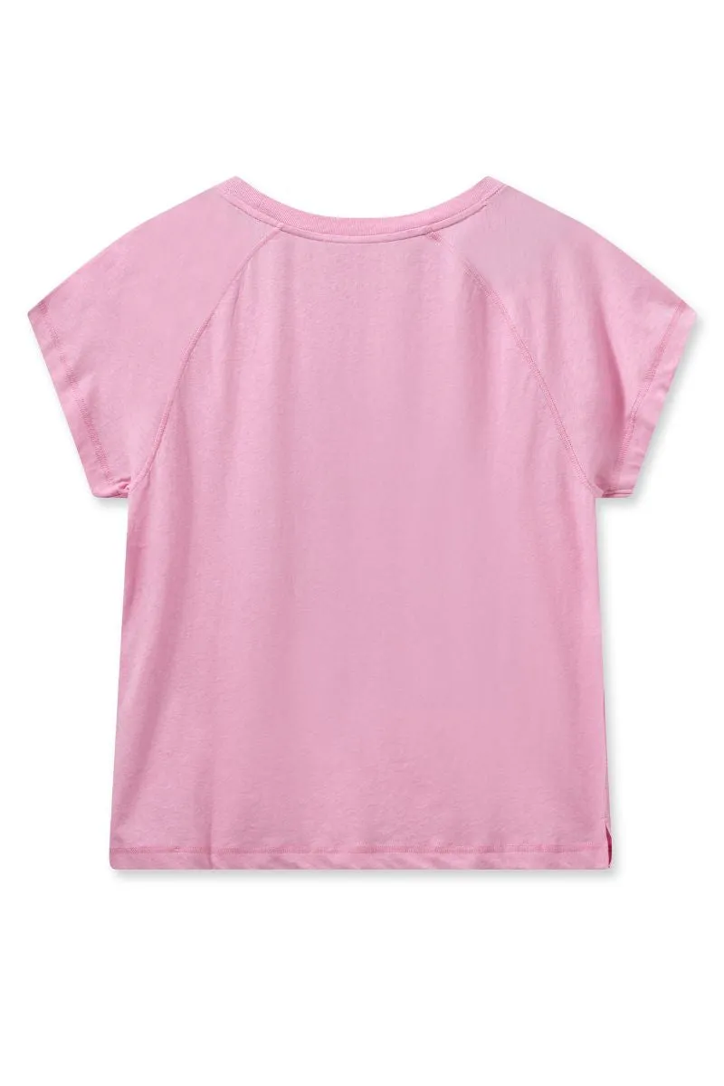 Armi O-SS Tee | Begonia Pink | T-shirt fra Mos Mosh