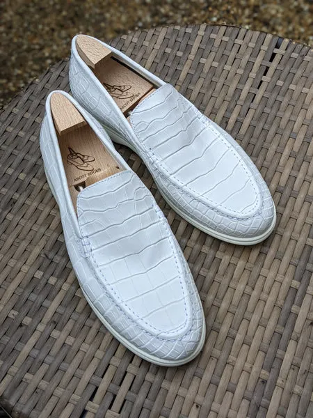 Ascot Cannes - Pure White Crocodile