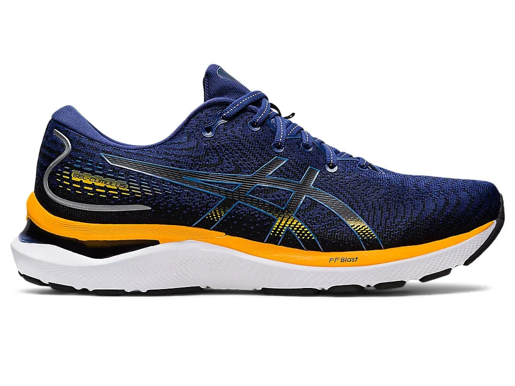 Asics Men's GEL-CUMULUS 24 Wide - DEEP OCEAN/AMBER