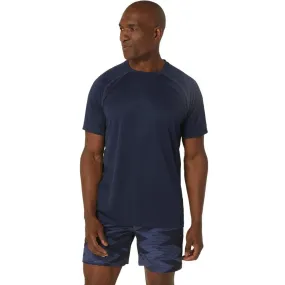 ASICS Men's Vented Knit Short Sleeve Top (Midnight)