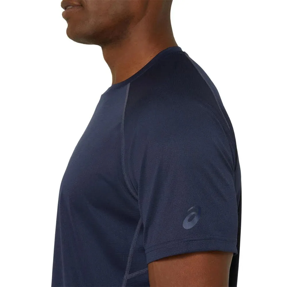 ASICS Men's Vented Knit Short Sleeve Top (Midnight)