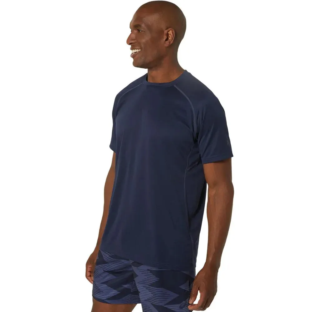 ASICS Men's Vented Knit Short Sleeve Top (Midnight)