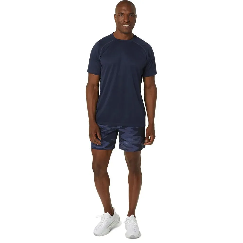 ASICS Men's Vented Knit Short Sleeve Top (Midnight)