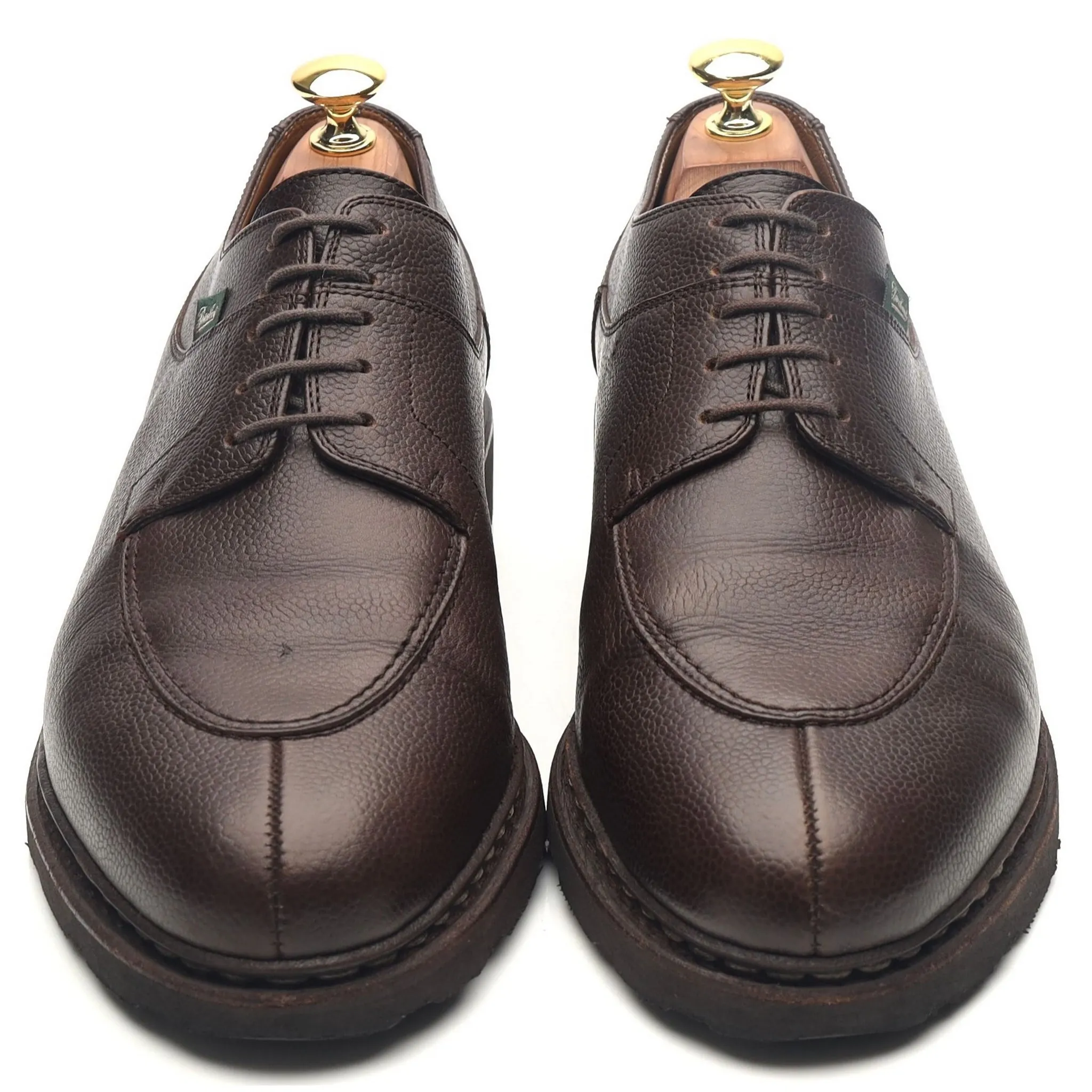 'Avignon' Dark Brown Leather Split Toe Derby UK 8.5