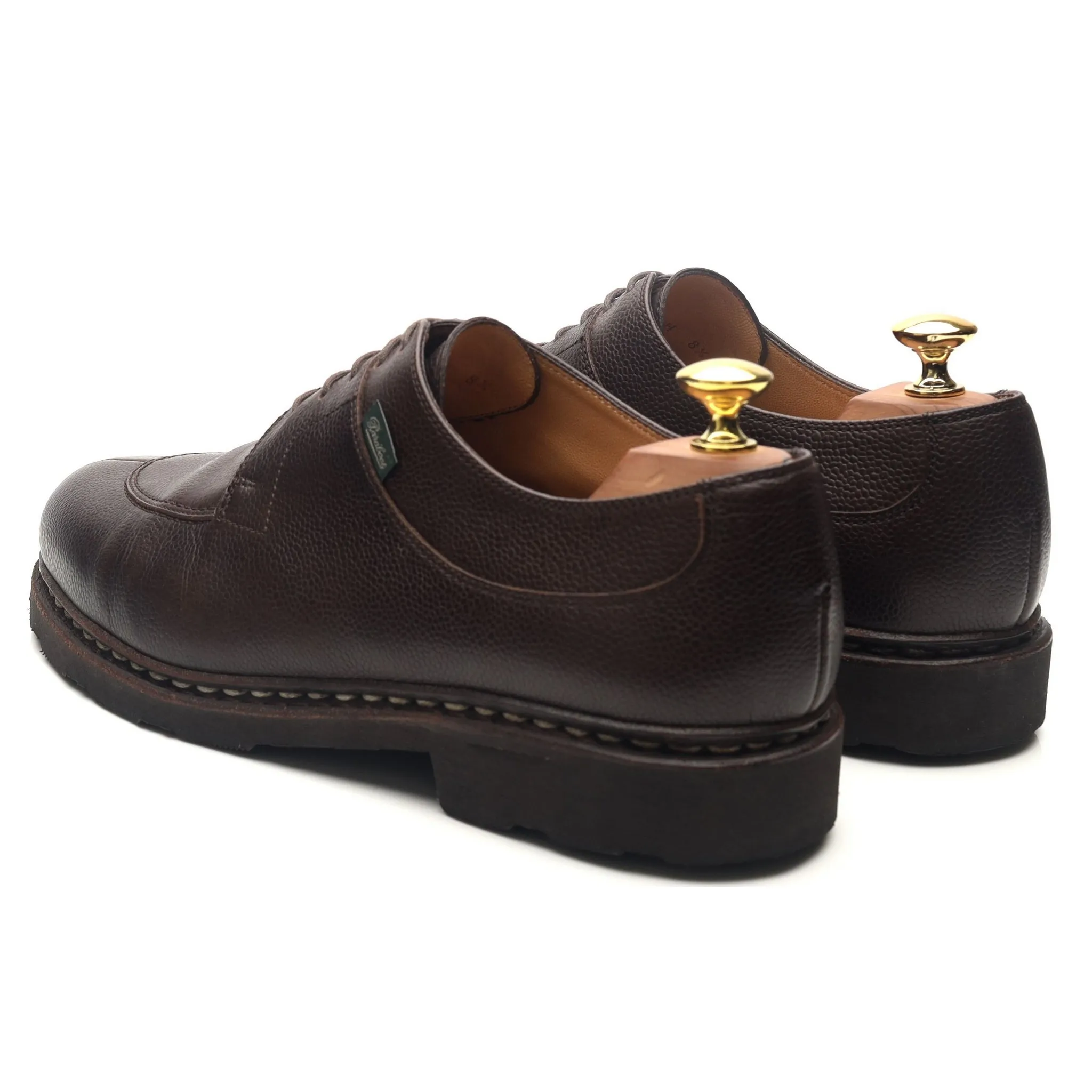 'Avignon' Dark Brown Leather Split Toe Derby UK 8.5