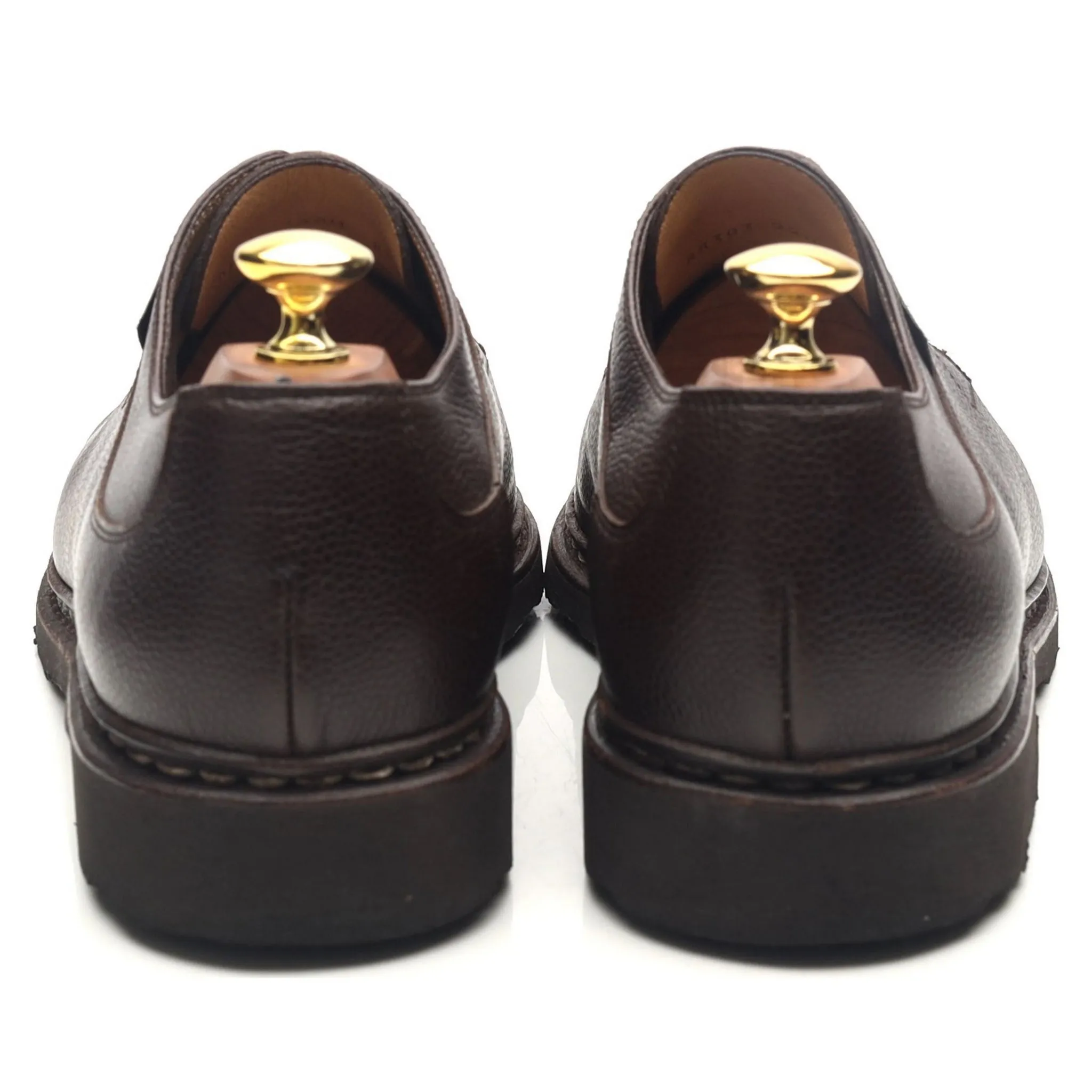 'Avignon' Dark Brown Leather Split Toe Derby UK 8.5