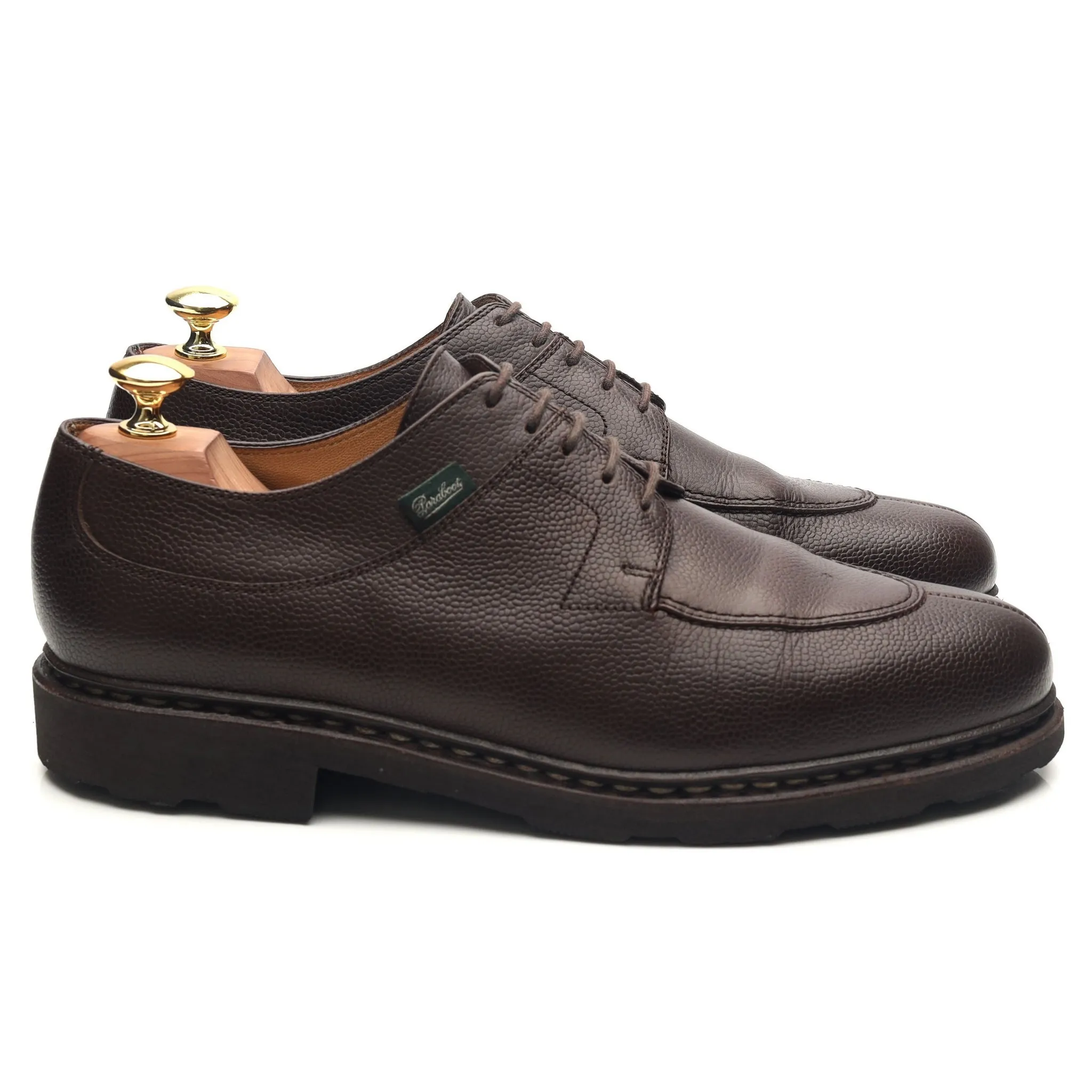 'Avignon' Dark Brown Leather Split Toe Derby UK 8.5