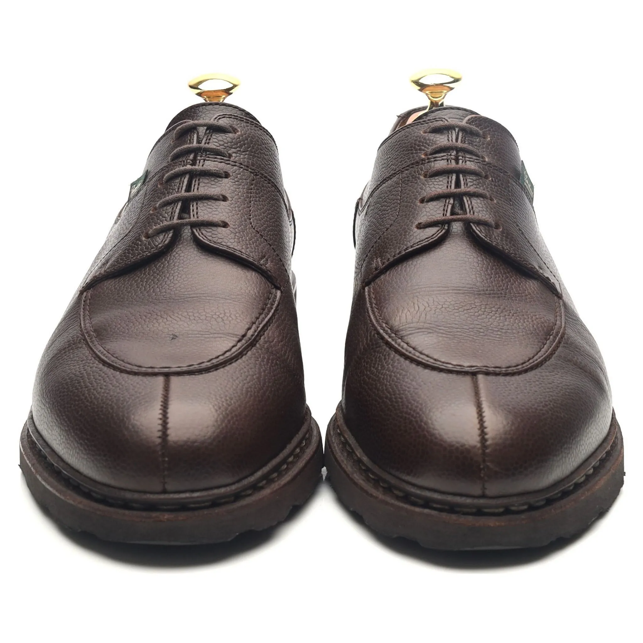 'Avignon' Dark Brown Leather Split Toe Derby UK 8.5