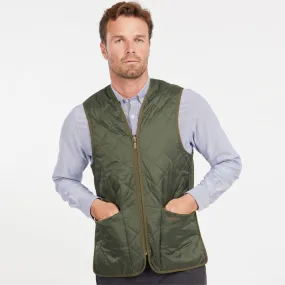 Barbour Zip-In Liner Quilted Men's Gilet | Olive (Ancient Tartan Lining)