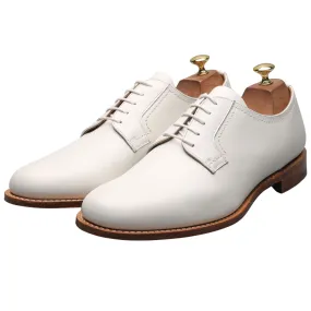 'Barkson' White Leather Derby UK 10 F