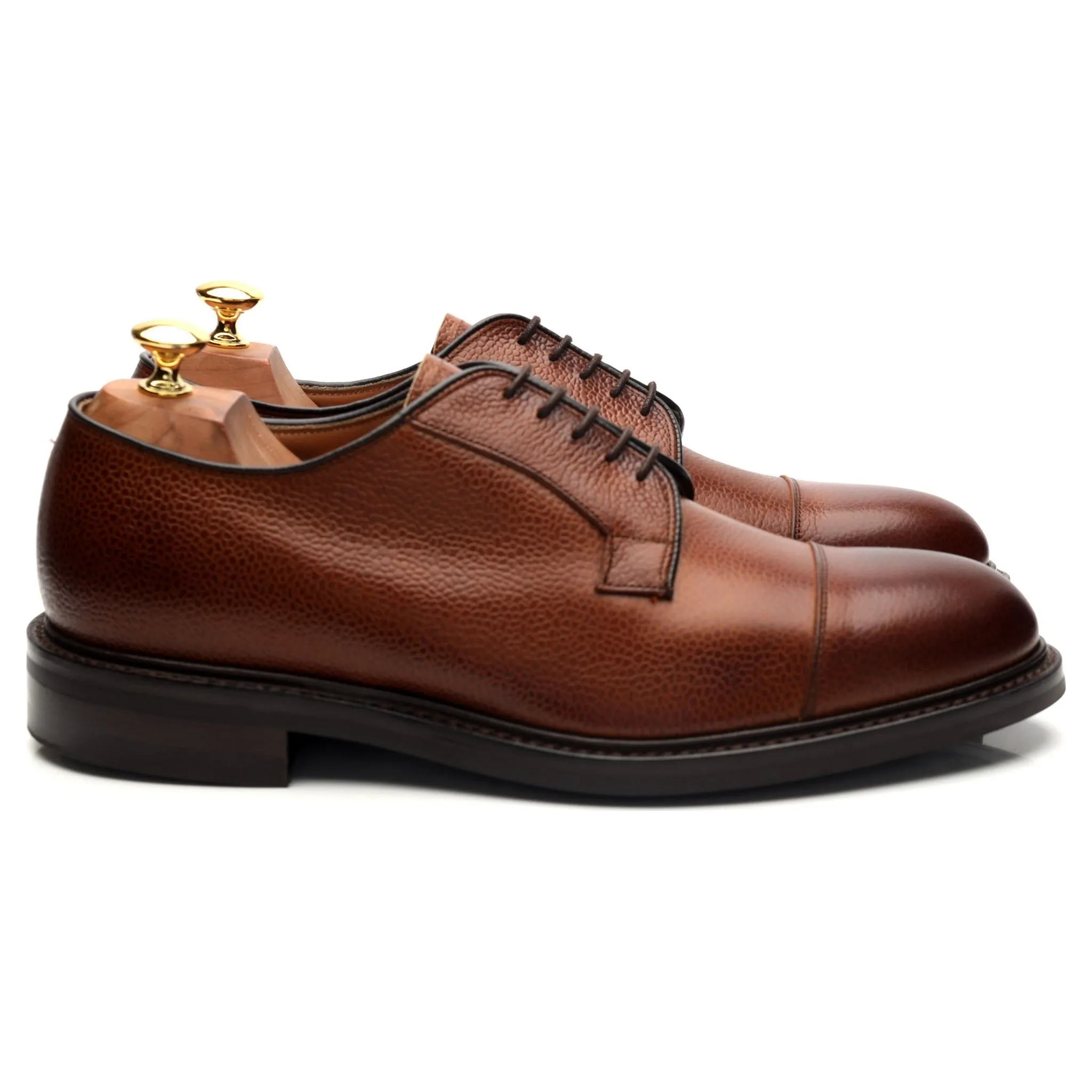 'Bexley' Tan Brown Leather Derby 9.5 F