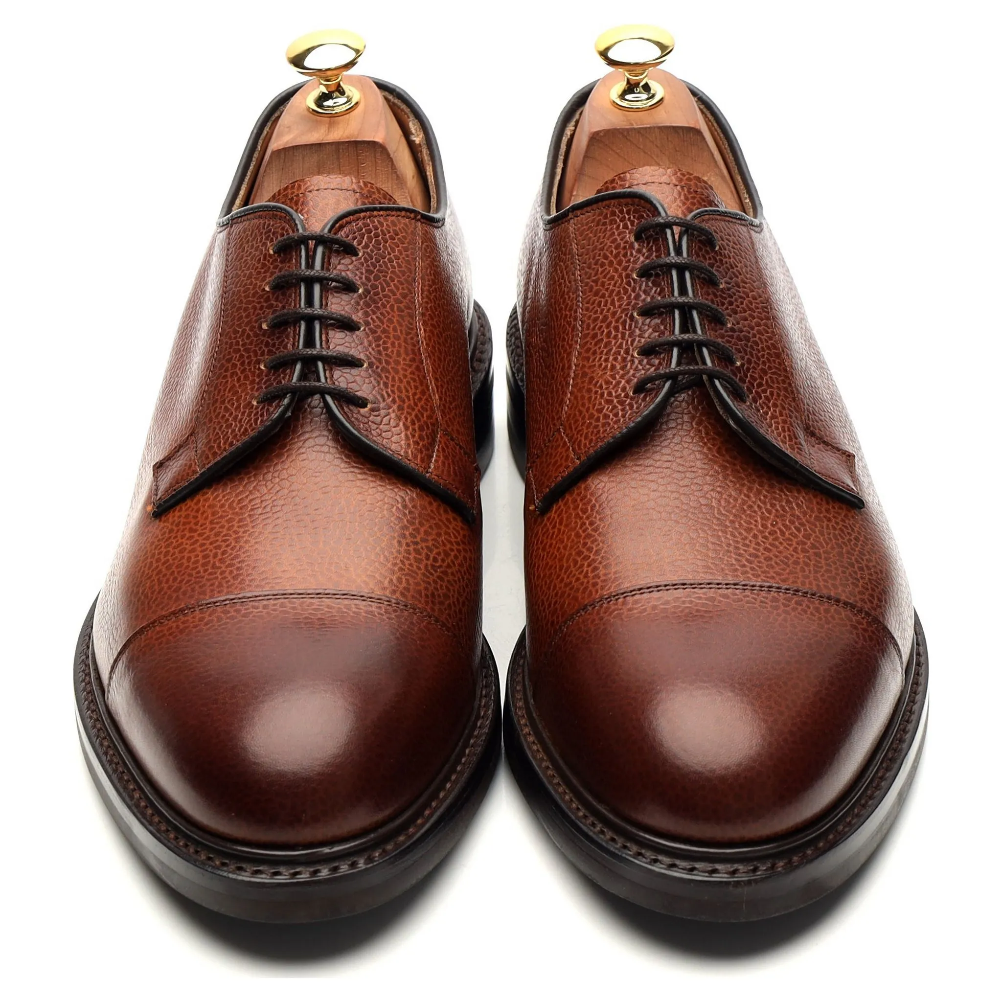 'Bexley' Tan Brown Leather Derby 9.5 F