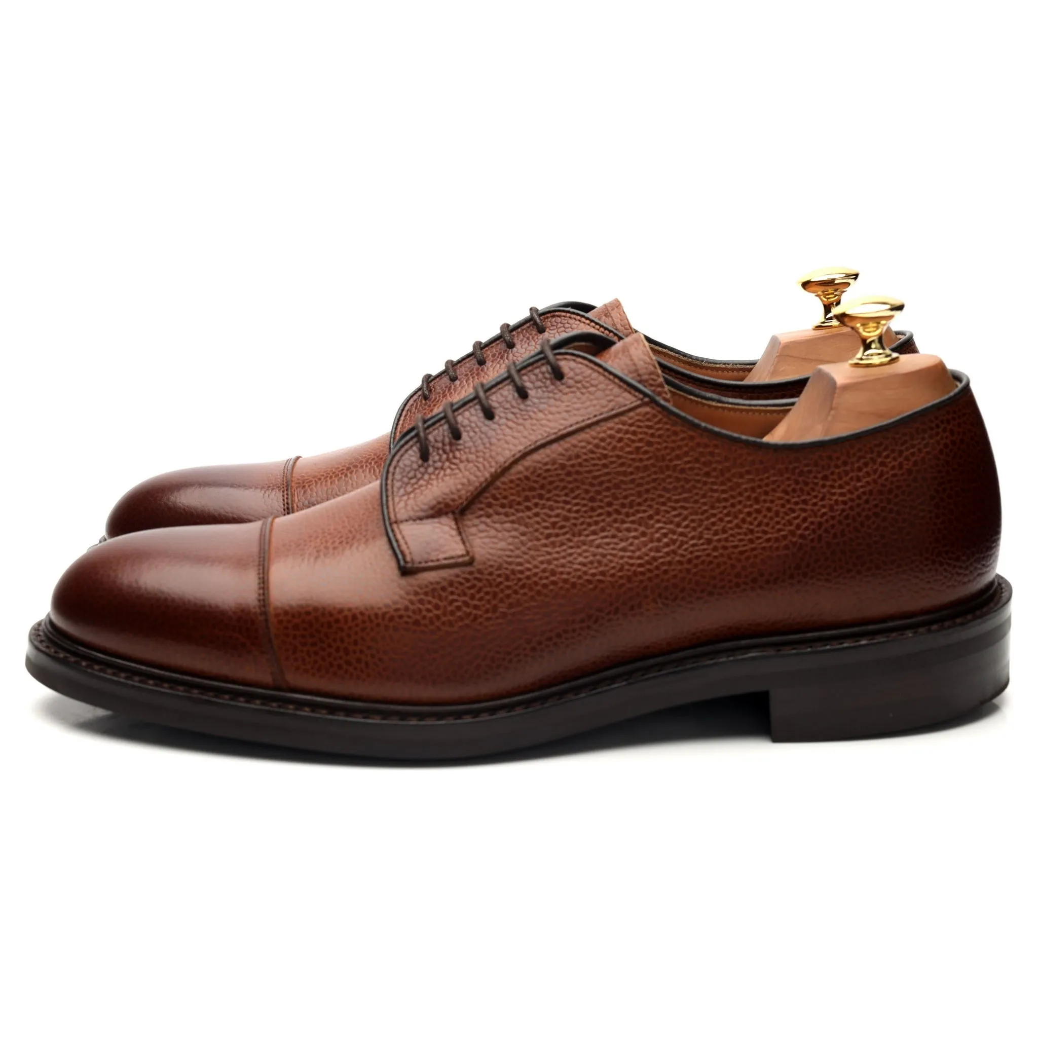 'Bexley' Tan Brown Leather Derby 9.5 F