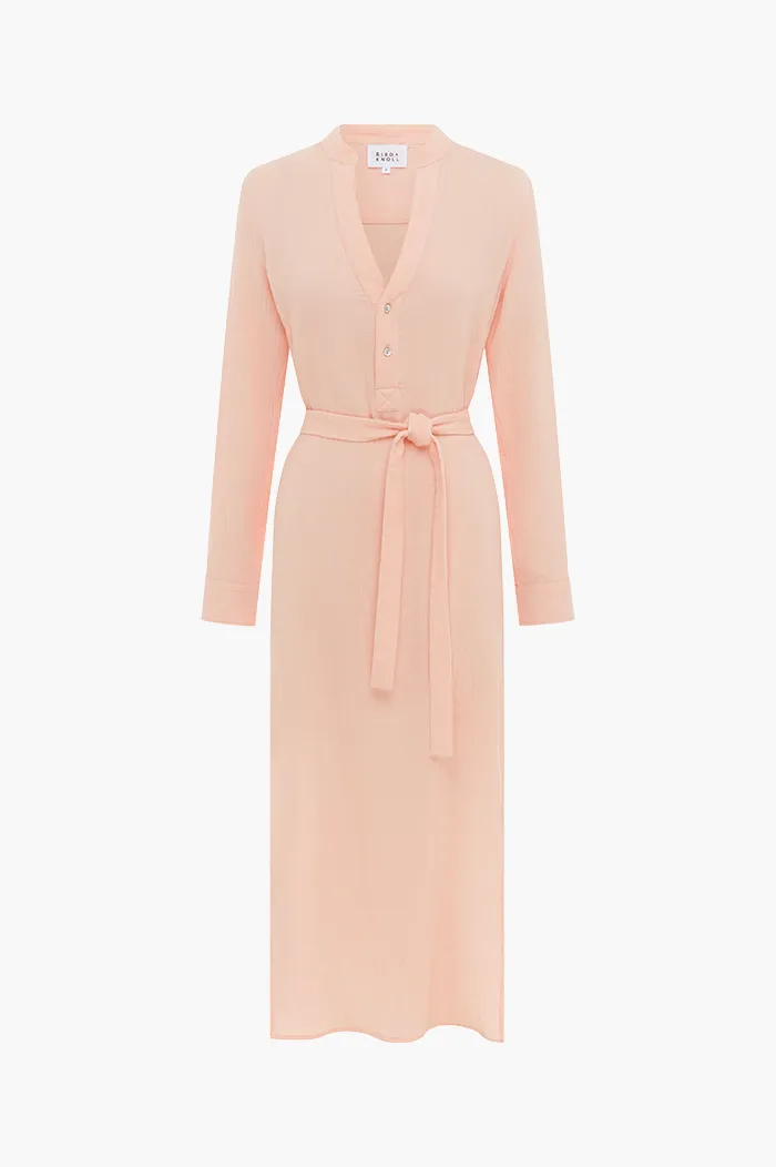 Bird & Knoll Pink Sorbet Frieda Shirtdress