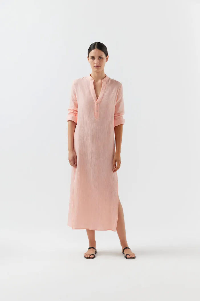 Bird & Knoll Pink Sorbet Frieda Shirtdress