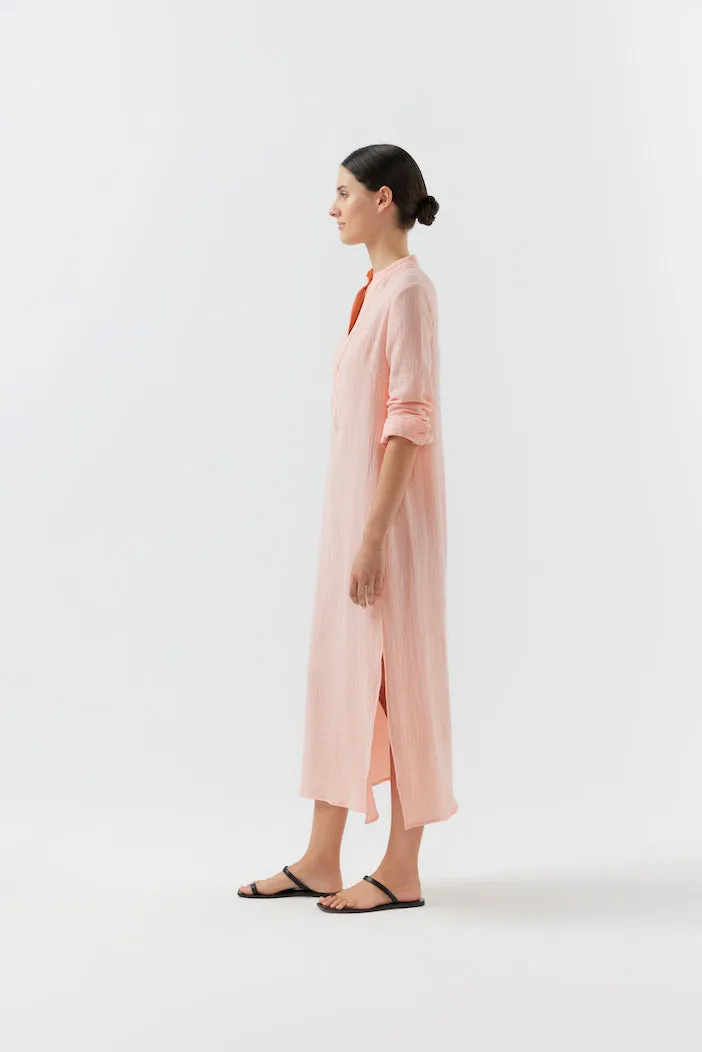 Bird & Knoll Pink Sorbet Frieda Shirtdress