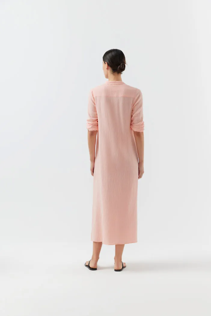 Bird & Knoll Pink Sorbet Frieda Shirtdress