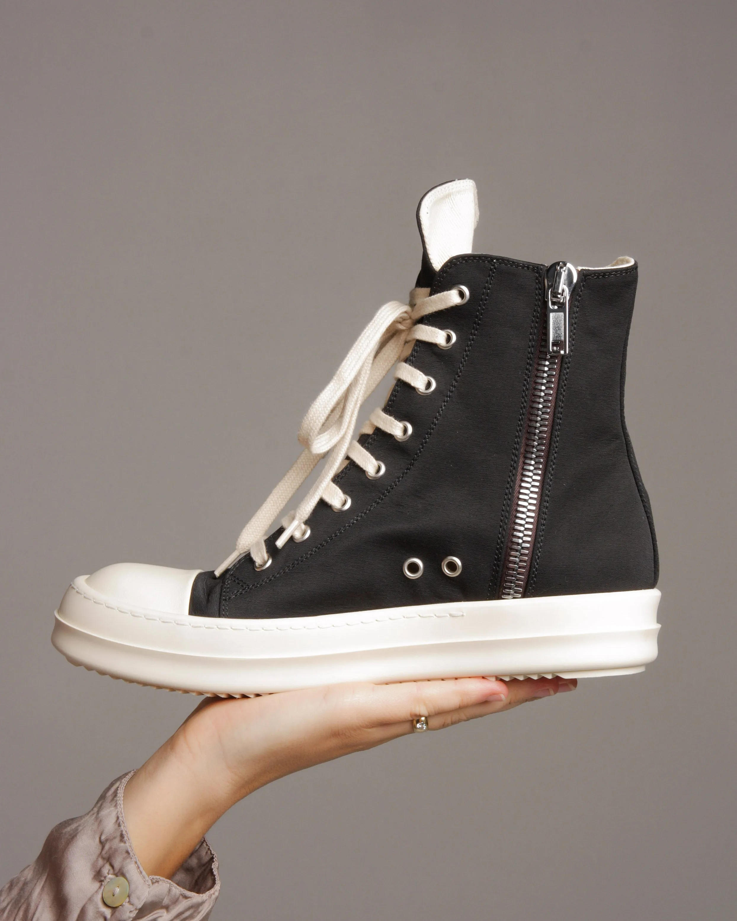 Black High Top Cargo Sneakers