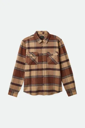 Bowery Heavyweight L/S Flannel - Sand/Bison