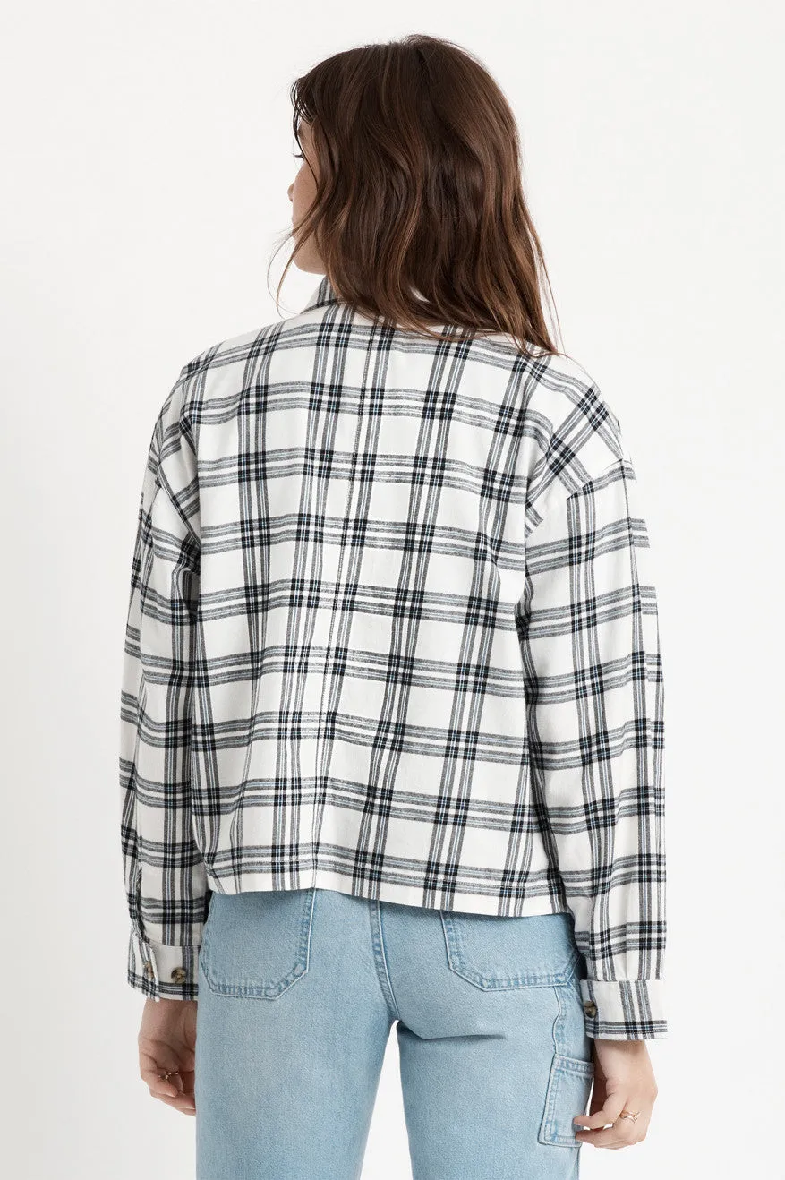 Bowery Women's Lightweight L/S Flannel - Off White