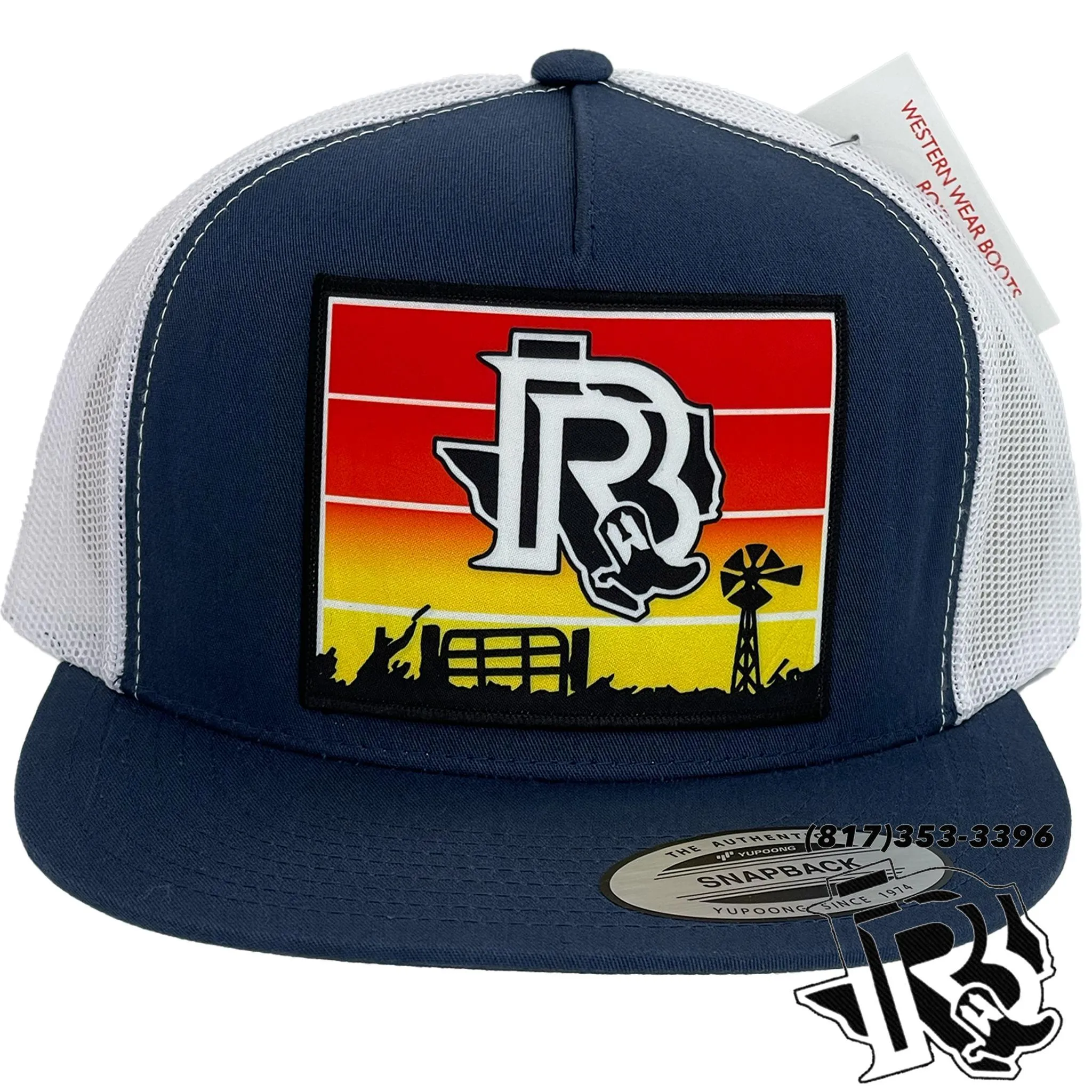 BR TEXAS SUNSET EDITION: NAVY/WHITE CAP