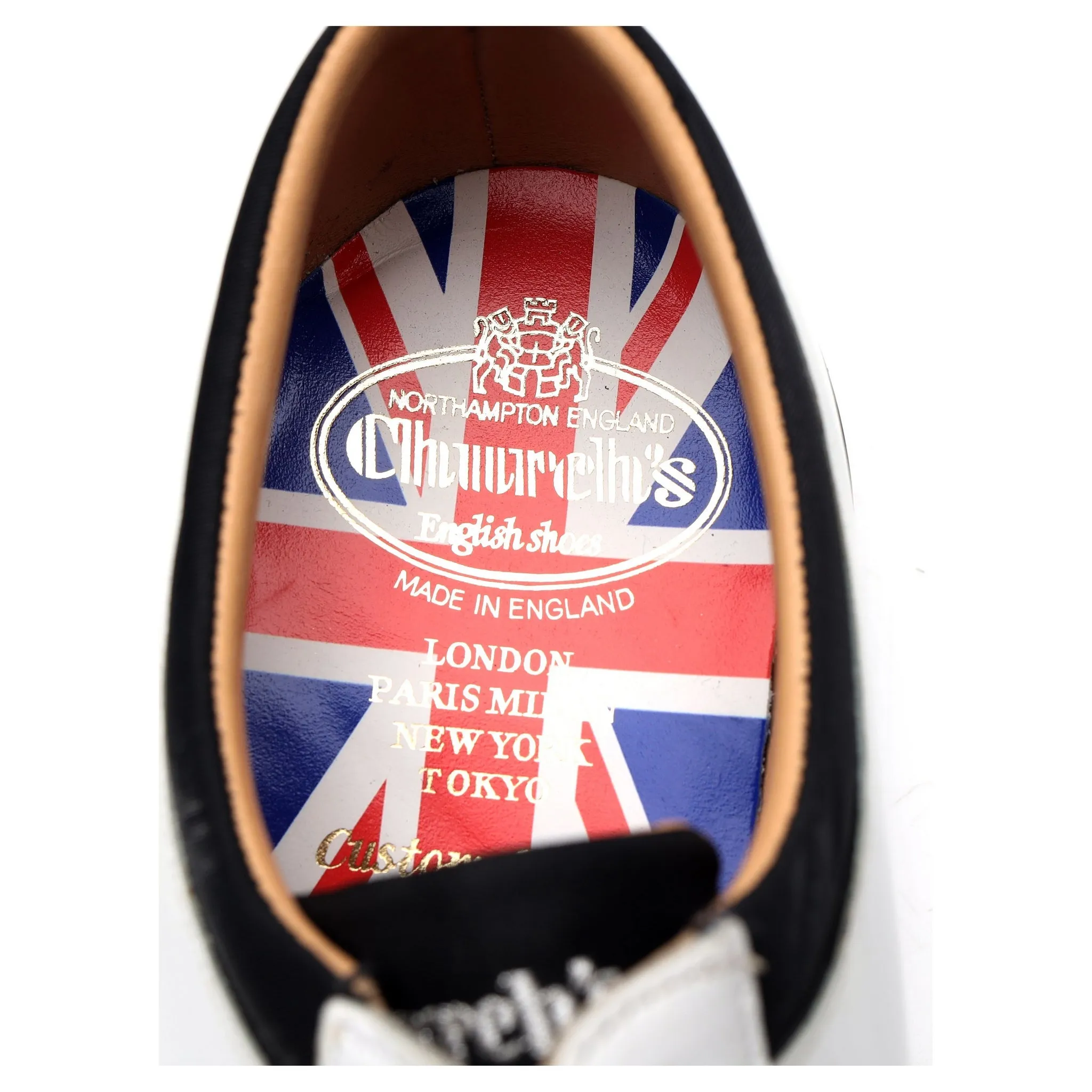 'Brandon' White Leather Derby UK 6.5 F