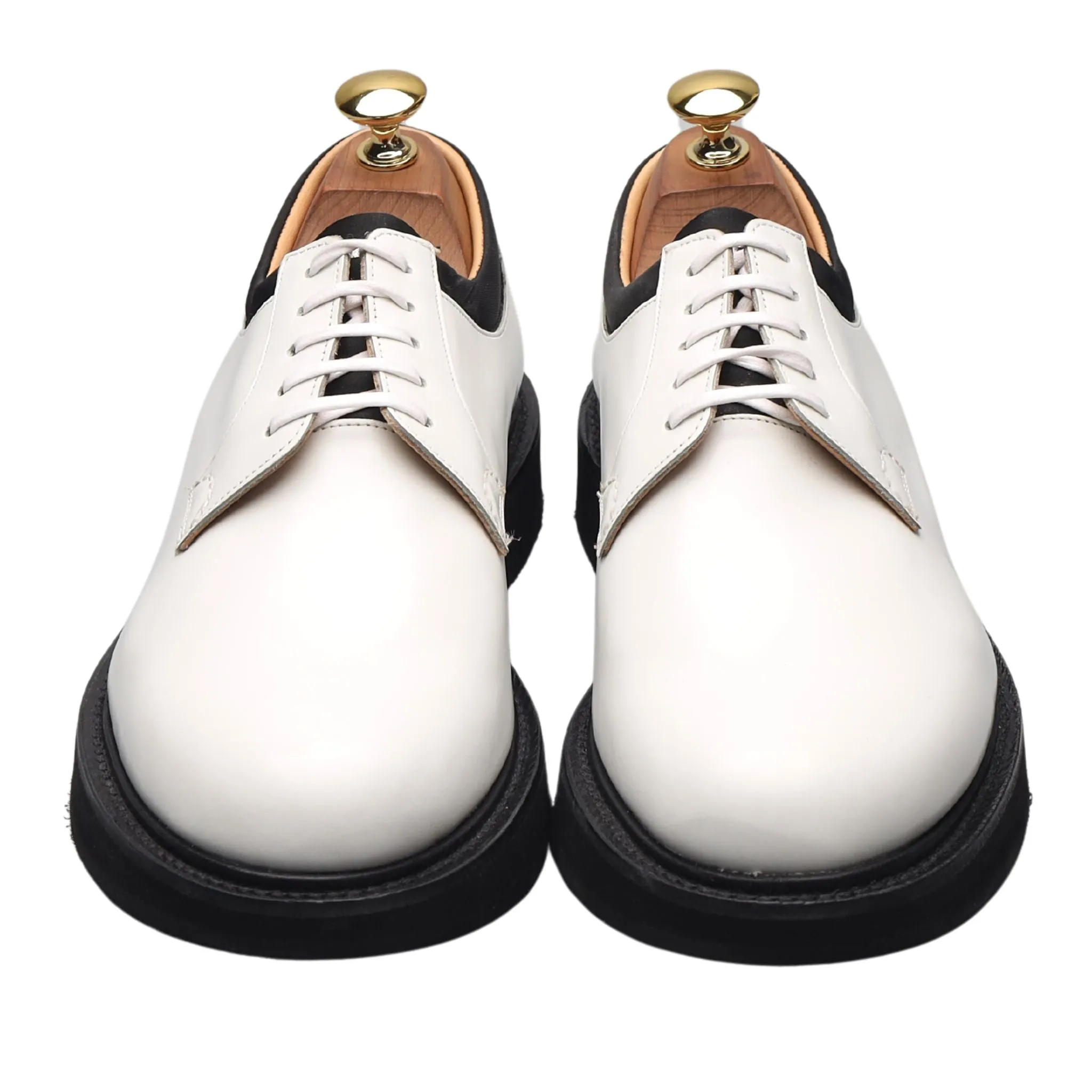 'Brandon' White Leather Derby UK 6.5 F