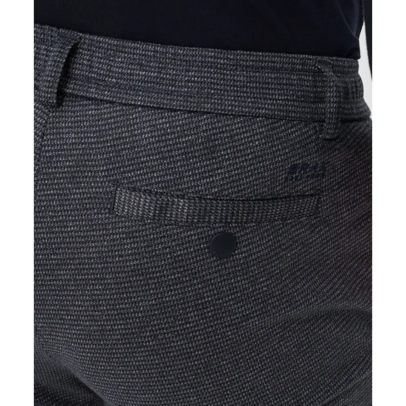 Brax Winter Trousers In Stretch Jersey Knit 85-5304 Lounge Flex - Midnight Blue