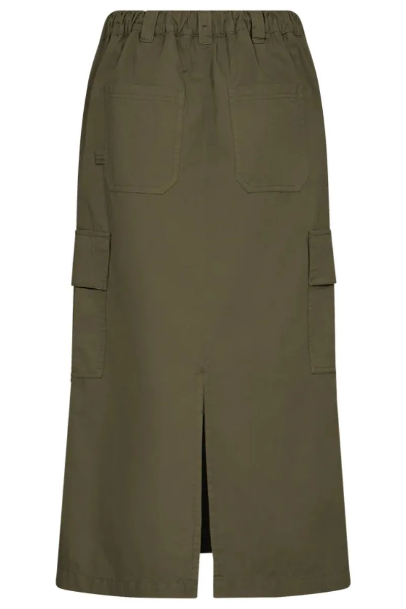 Breden Cargo Skirt | Dusty Olive | Nederdel fra Mos mosh