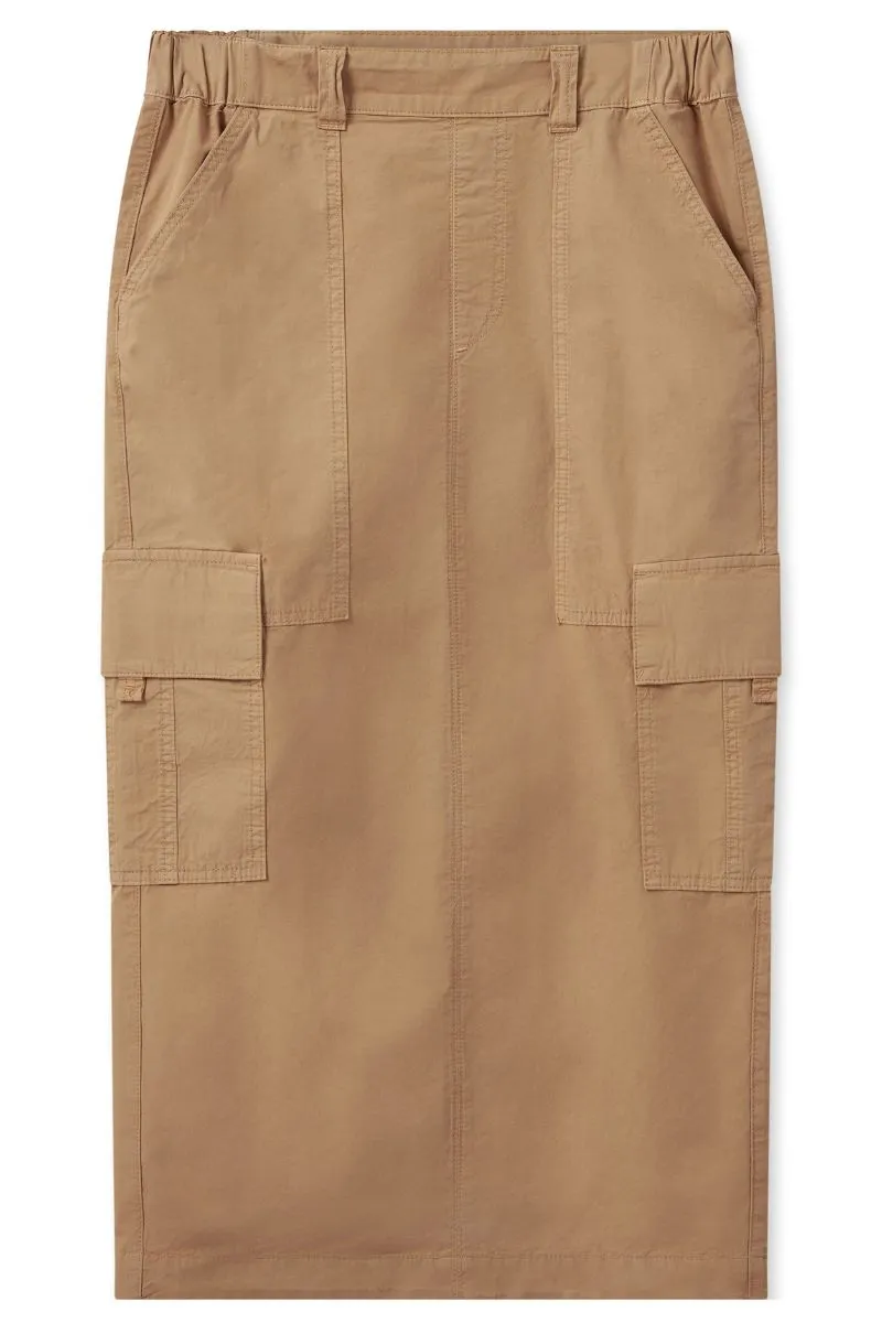 Breden Cargo Skirt | Tan | Nederdel fra Mos mosh