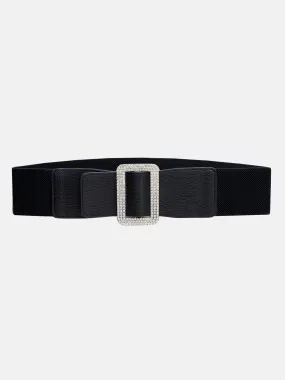 Broad Embellished Stretch Belt