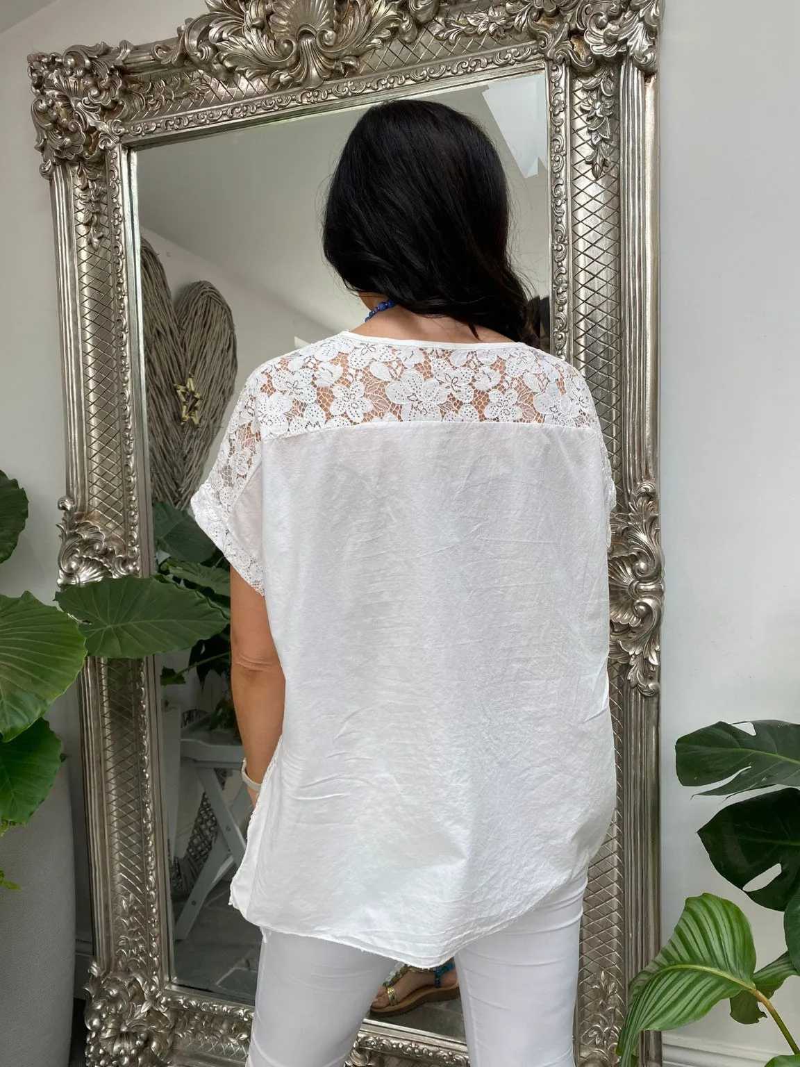 Broderie Anglaise Lace Top Lily