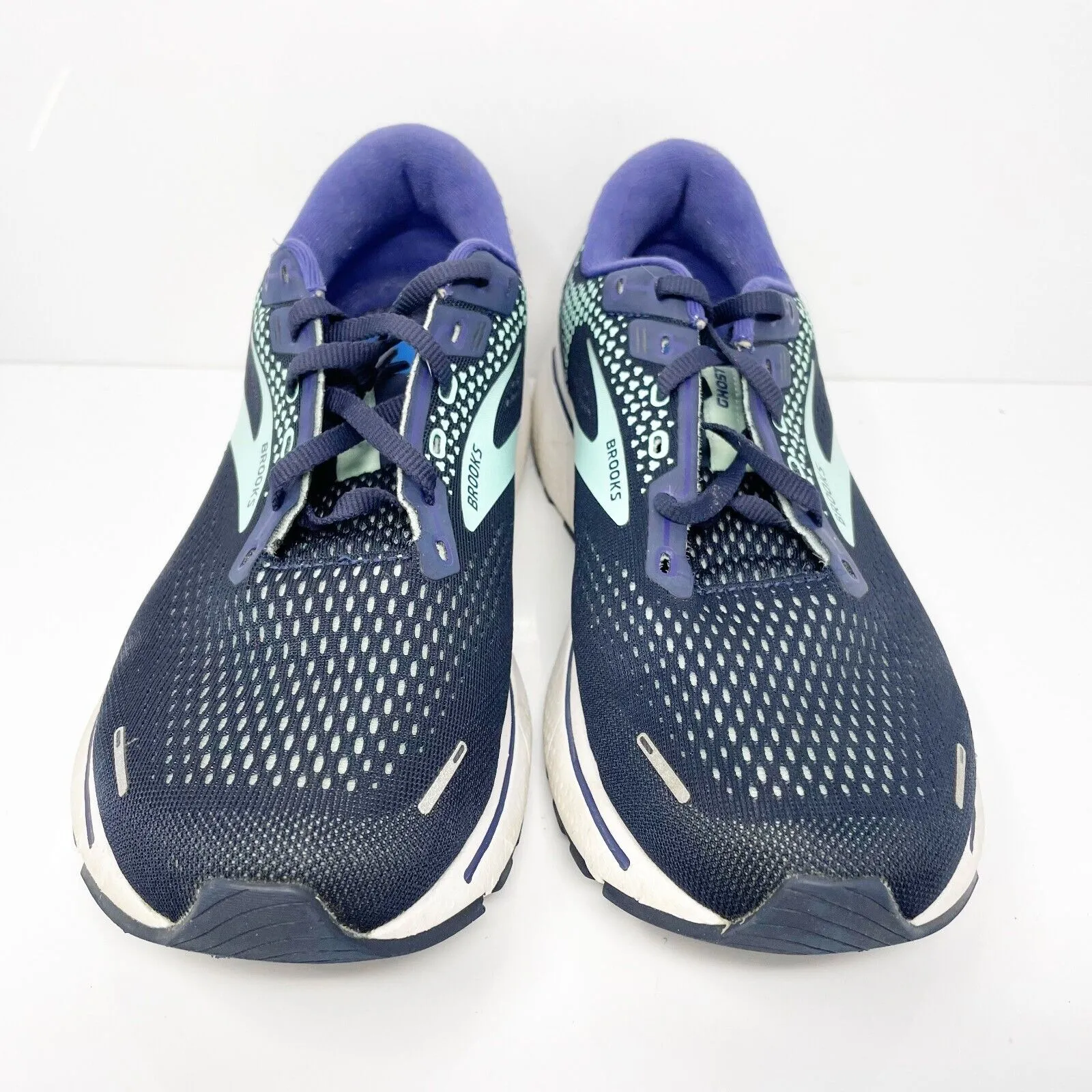 Brooks Womens Ghost 14 1203561D446 Blue Running Shoes Sneakers Size 10.5 D