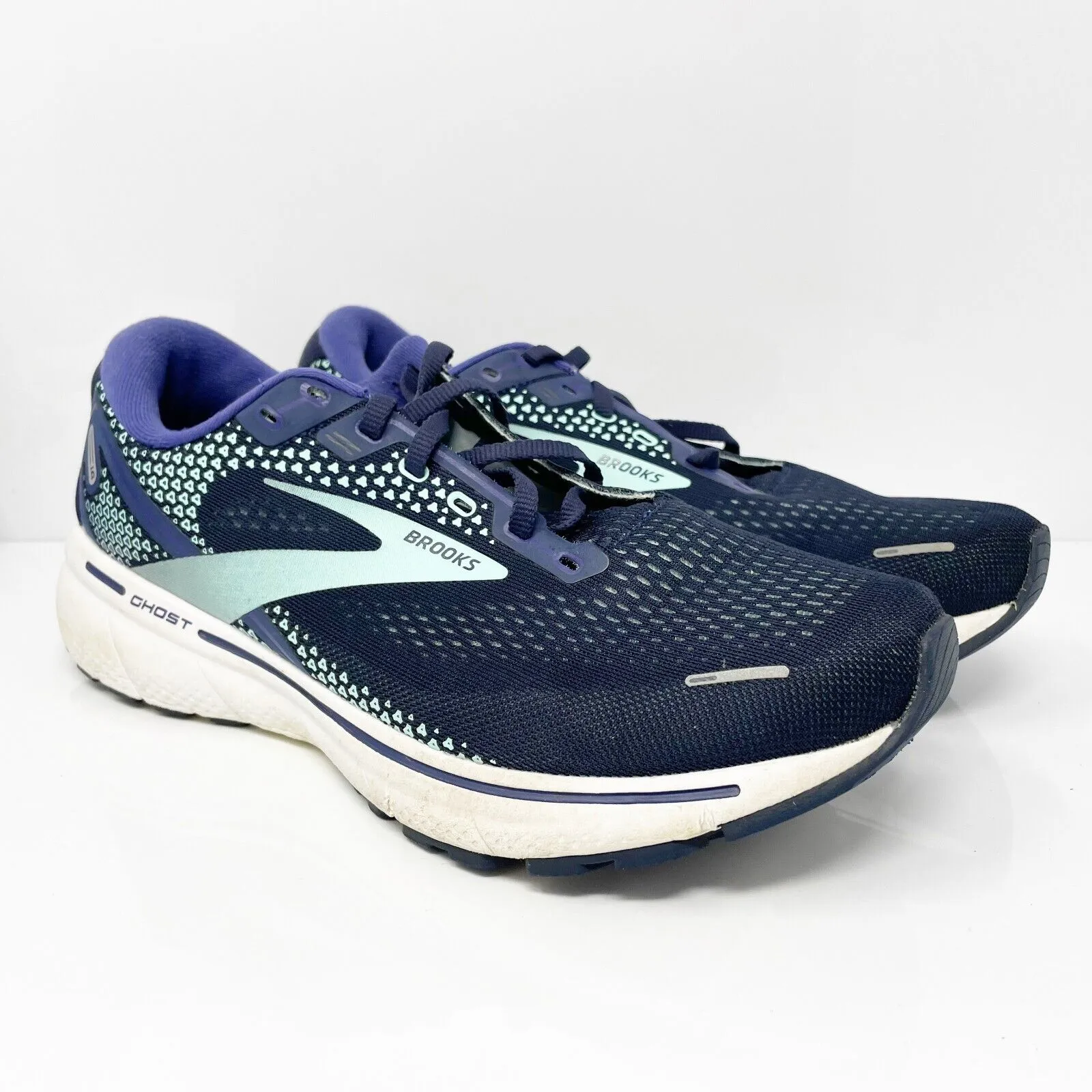 Brooks Womens Ghost 14 1203561D446 Blue Running Shoes Sneakers Size 10.5 D