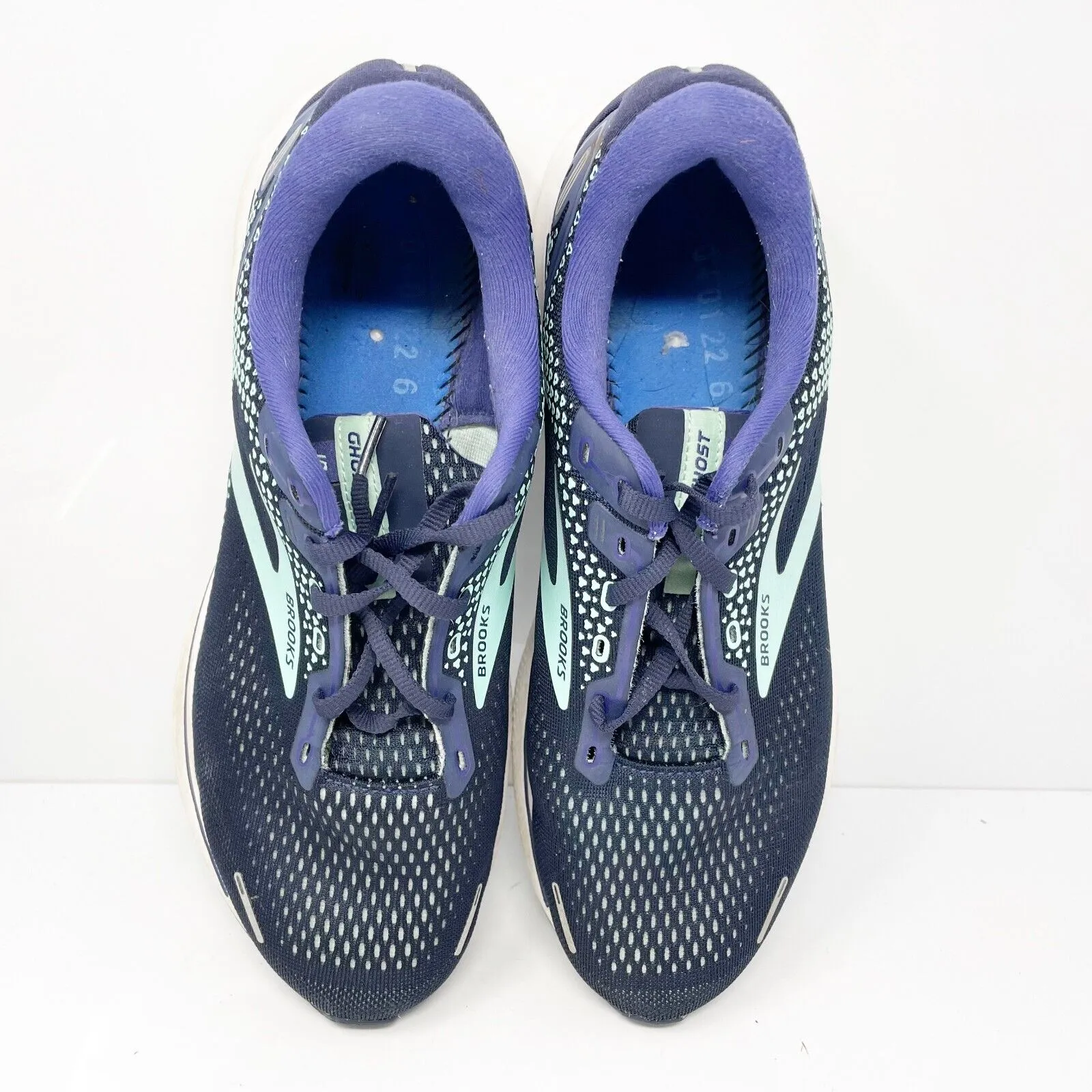 Brooks Womens Ghost 14 1203561D446 Blue Running Shoes Sneakers Size 10.5 D