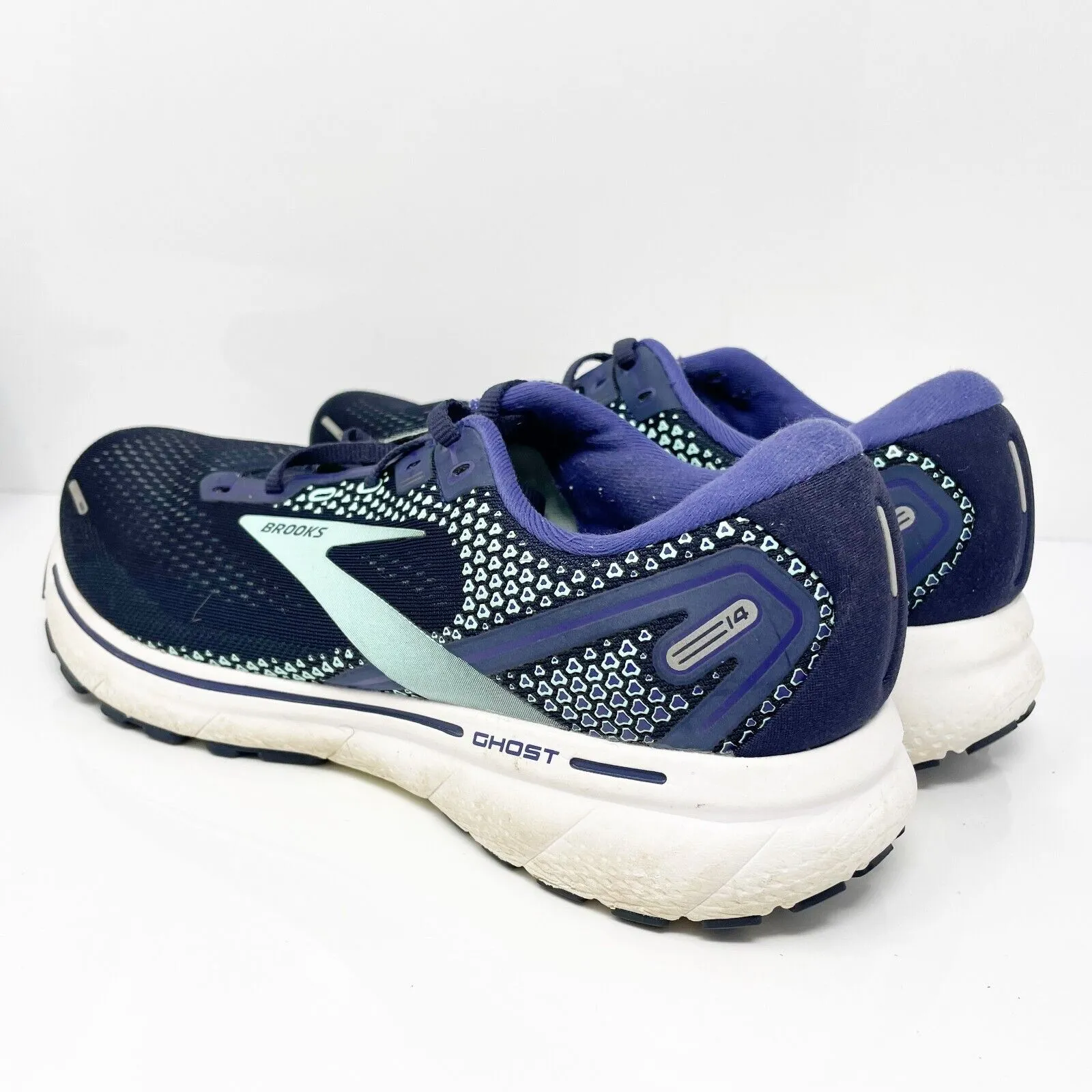 Brooks Womens Ghost 14 1203561D446 Blue Running Shoes Sneakers Size 10.5 D