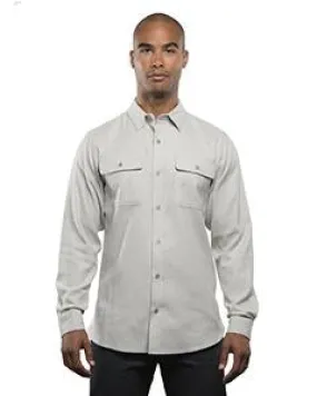 Burnside Solid Flannel BU8200 Stone