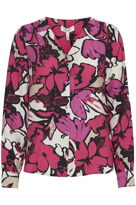 b.young Byjanina Blouse Raspberry Sorbet