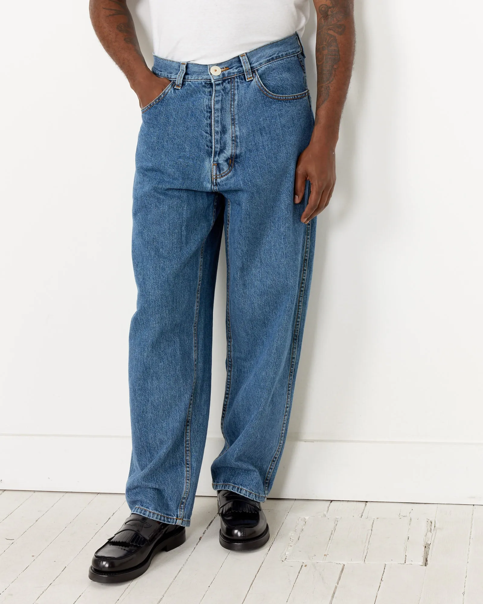 California Wide Pant in Cowboy Blue